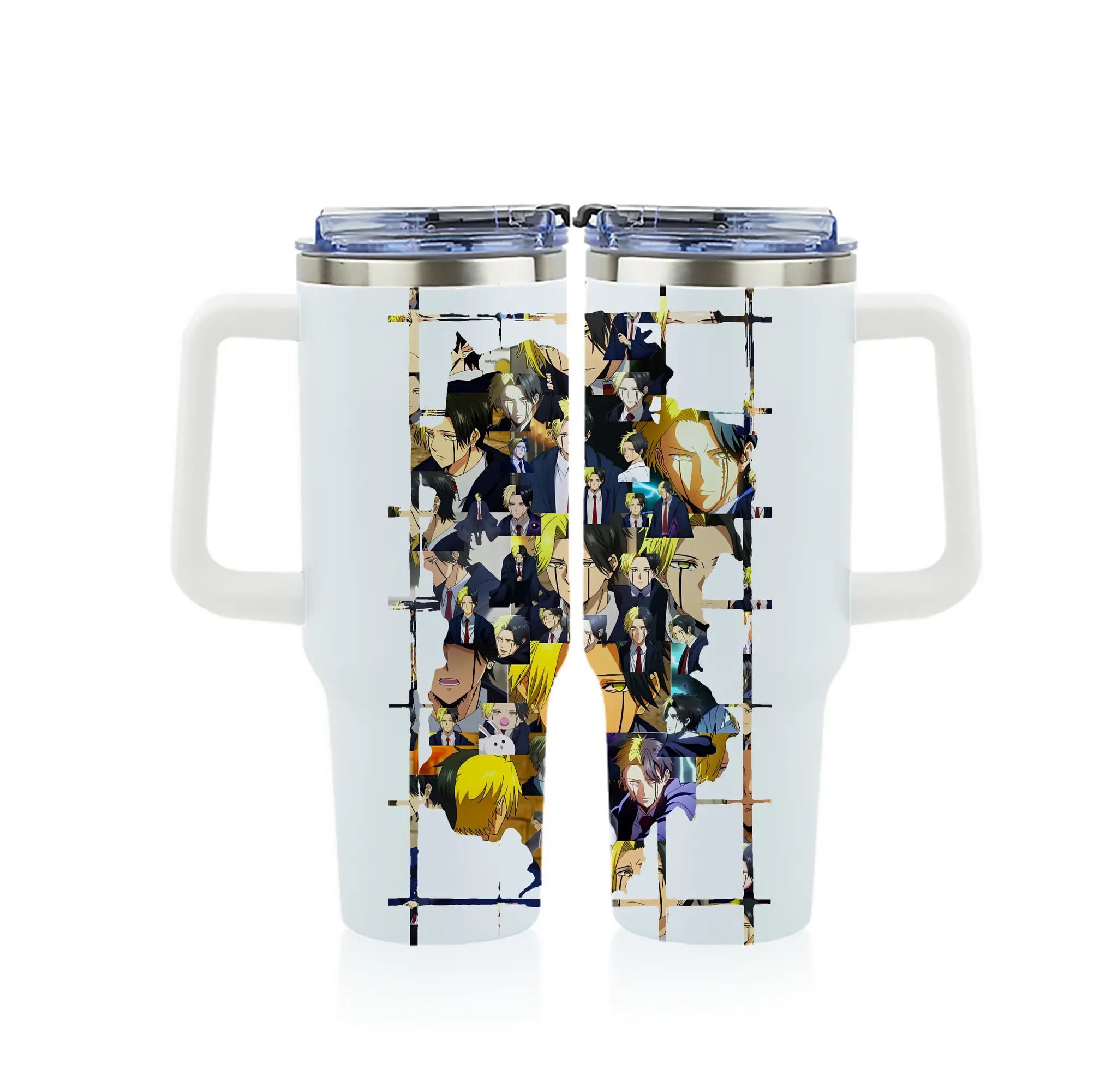 マッシュル グッズ,レイン・エイムズ - 1200mL フルプリント車用タンブラー ・ 304ステンレス 内側 ・ 201ステンレス 外側 ・ 保温 保冷 ・ 通勤 ドライブ アウトドア用