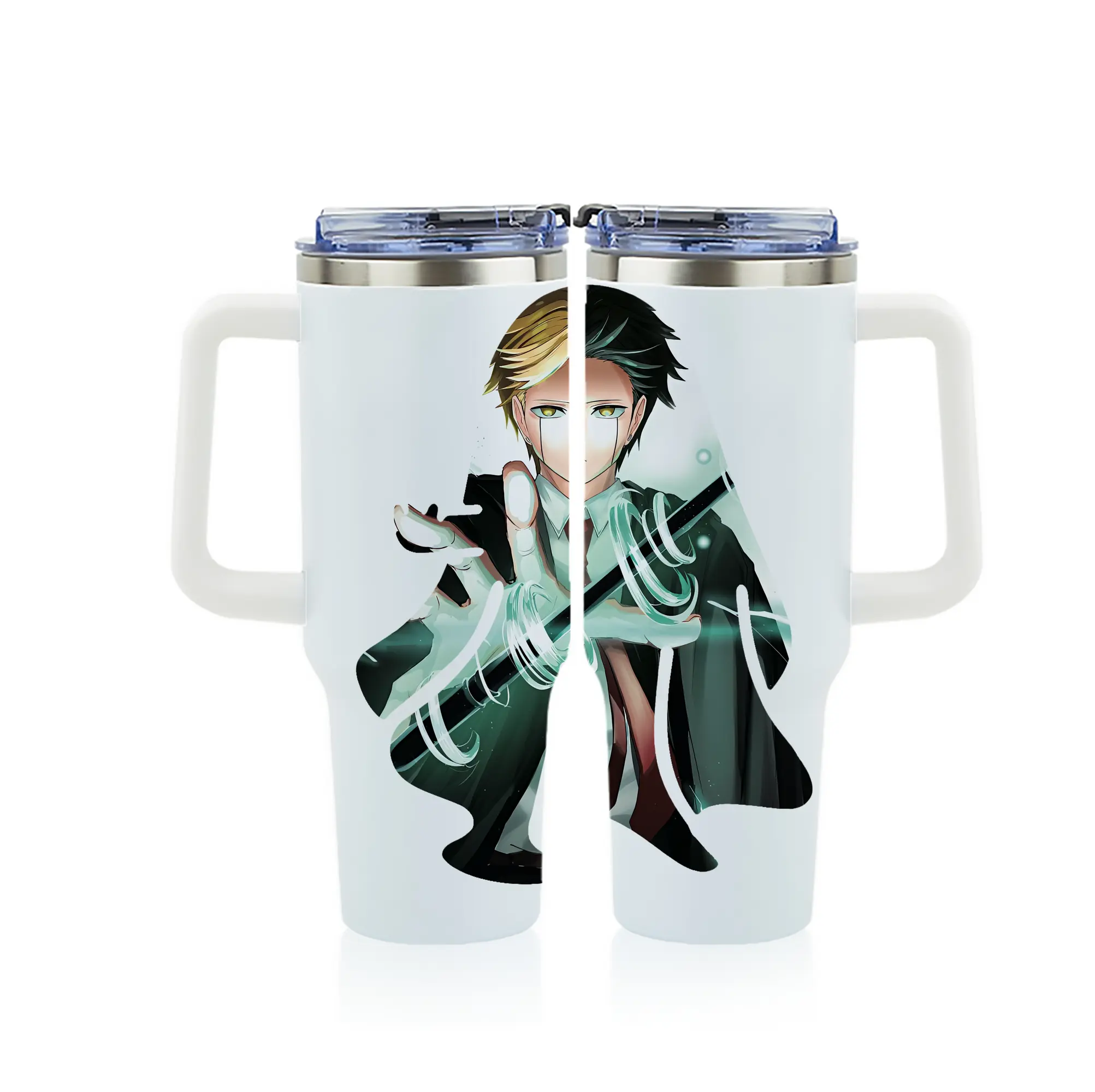 マッシュル グッズ,レイン・エイムズ - 1200mL フルプリント車用タンブラー ・ 304ステンレス 内側 ・ 201ステンレス 外側 ・ 保温 保冷 ・ 通勤 ドライブ アウトドア用