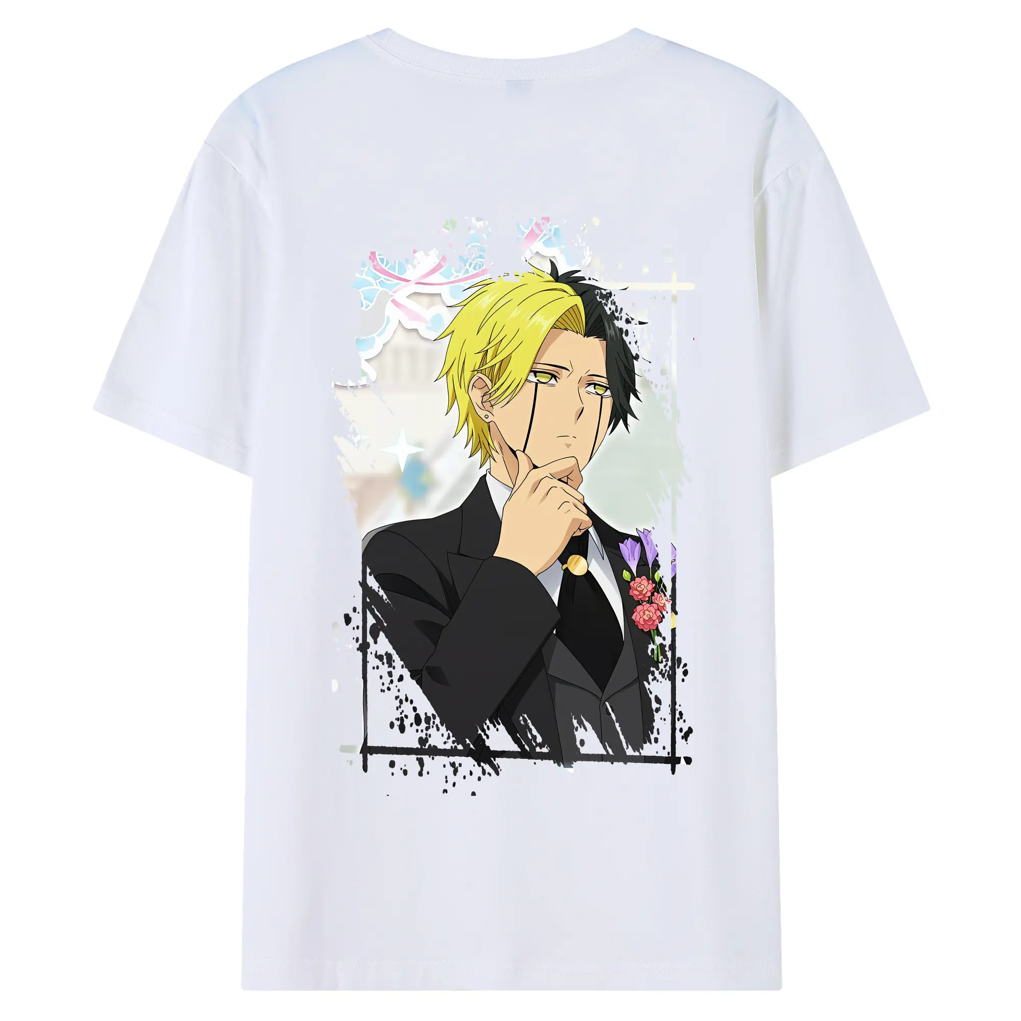 マッシュル グッズ,レイン・エイムズ - 綿100％ 半袖Tシャツ ・ バックプリント ・ 快適 通気性 ・ 日常使い 散歩 スポーツ用