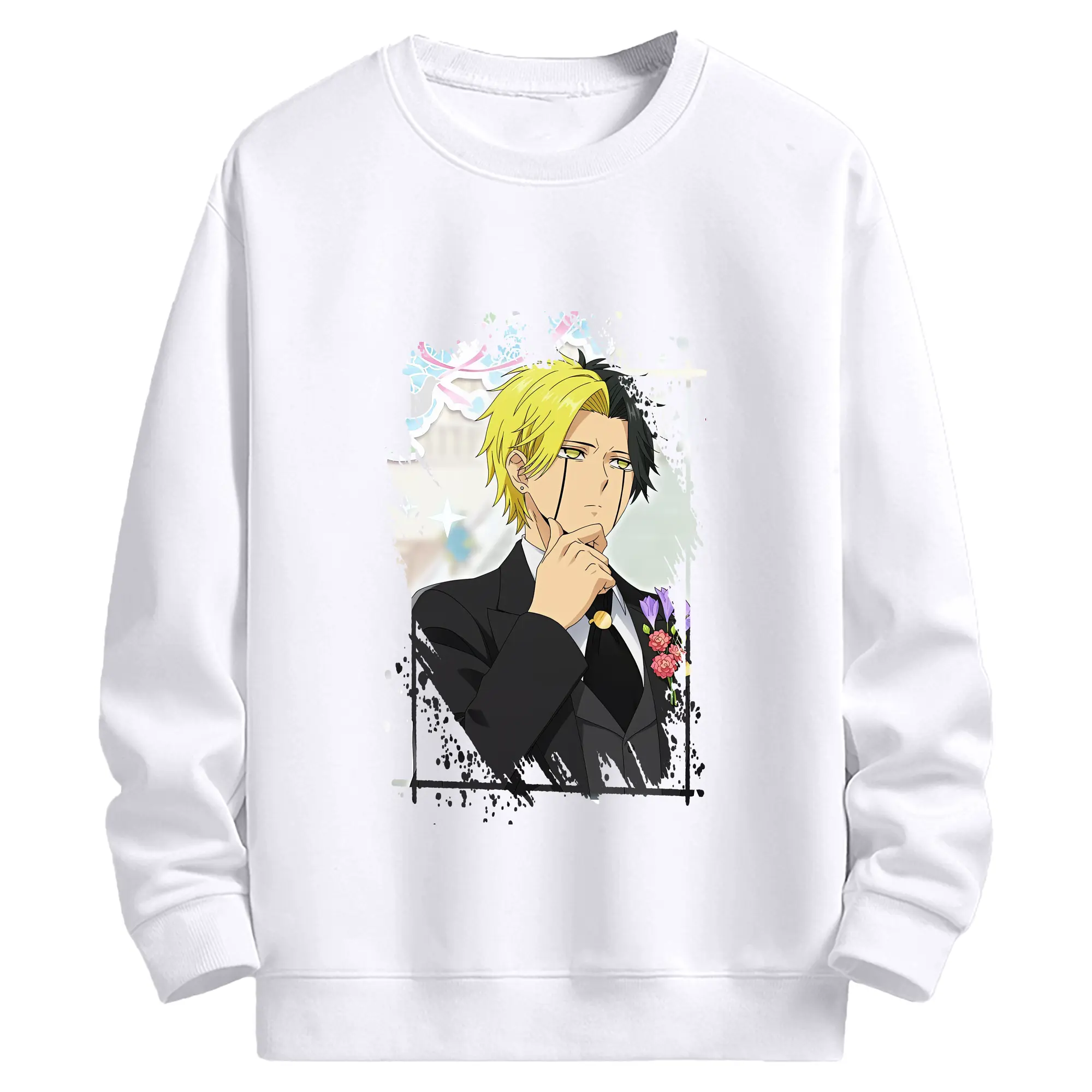 マッシュル グッズ,レイン・エイムズ - 高品質 クルーネック スウェット ・ コットン59％ ポリエステル41％ ・ ユニセックス 長袖 トレーナー ・ カジュアル デイリー スポーツ 散歩用