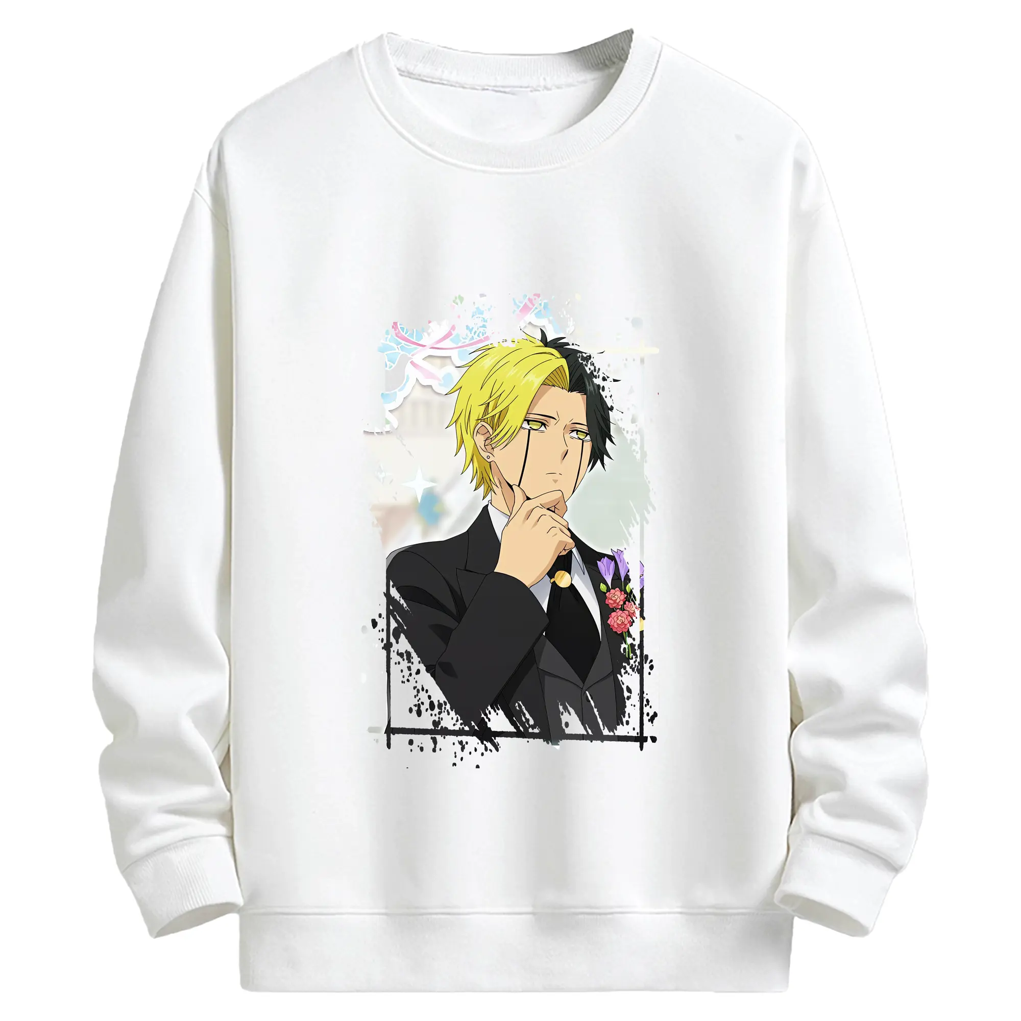 マッシュル グッズ,レイン・エイムズ - キッズ クルーネックスウェットシャツ ・ フロントプリント ・ 綿80％ ポリエステル20％ ・ 快適 通学 スポーツ 日常使い お散歩用