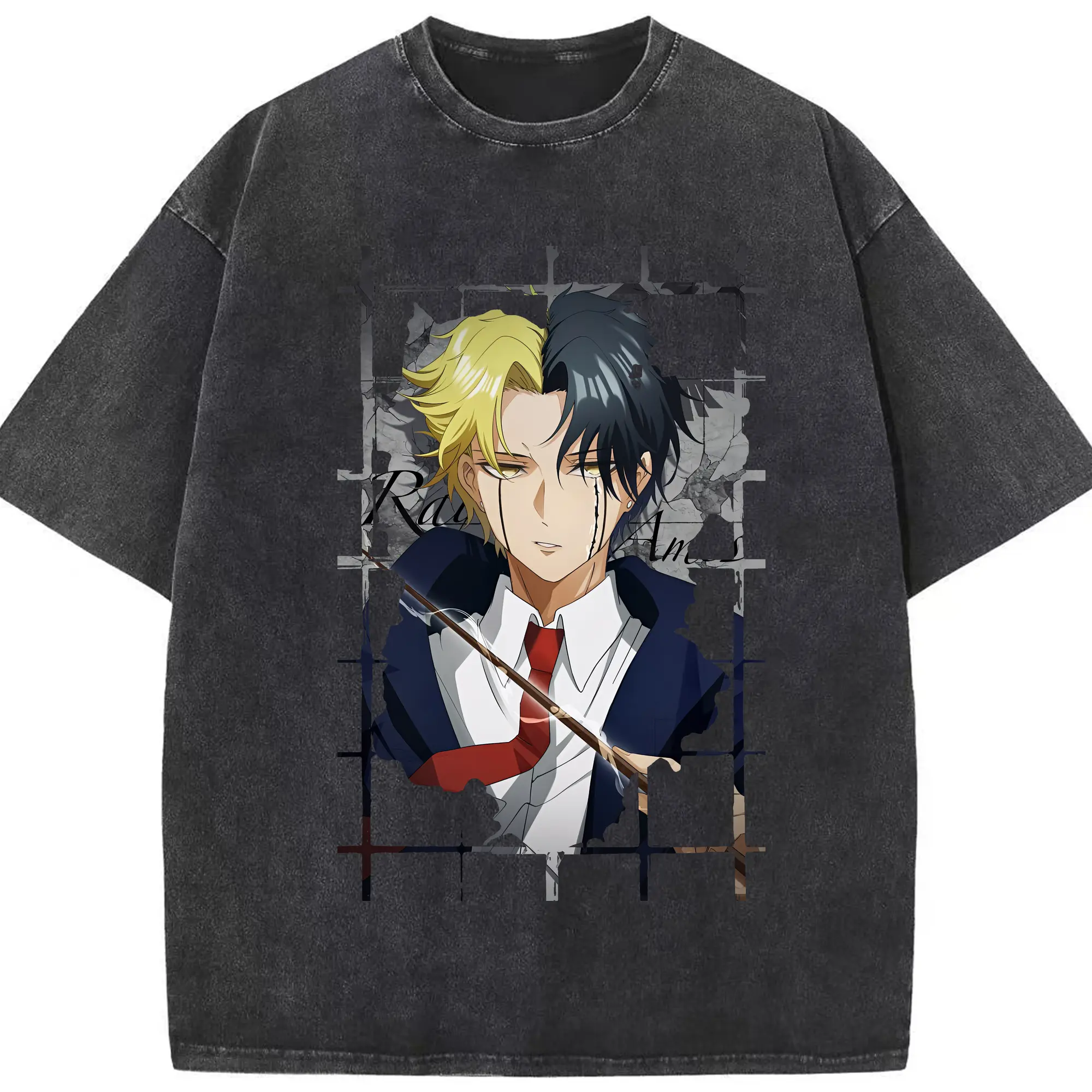 マッシュル グッズ,レイン・エイムズ - 綿100％ ヴィンテージ風 半袖Tシャツ ・ フロントプリント ・ 柔らか肌触り ・ 通気性 快適 ・ スポーツ カジュアル 外出用