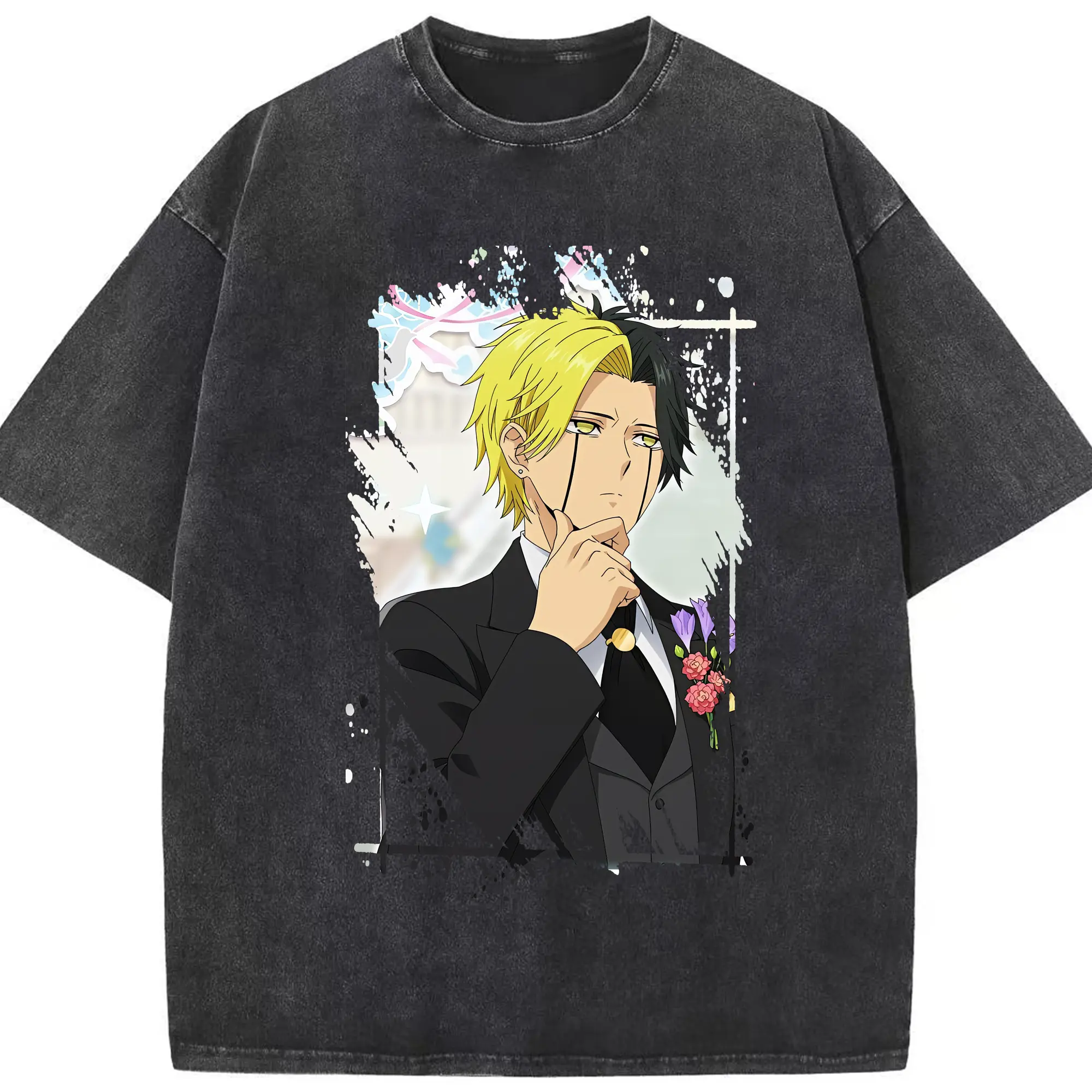 マッシュル グッズ,レイン・エイムズ - 綿100％ ヴィンテージ風 半袖Tシャツ ・ フロントプリント ・ 柔らか肌触り ・ 通気性 快適 ・ スポーツ カジュアル 外出用