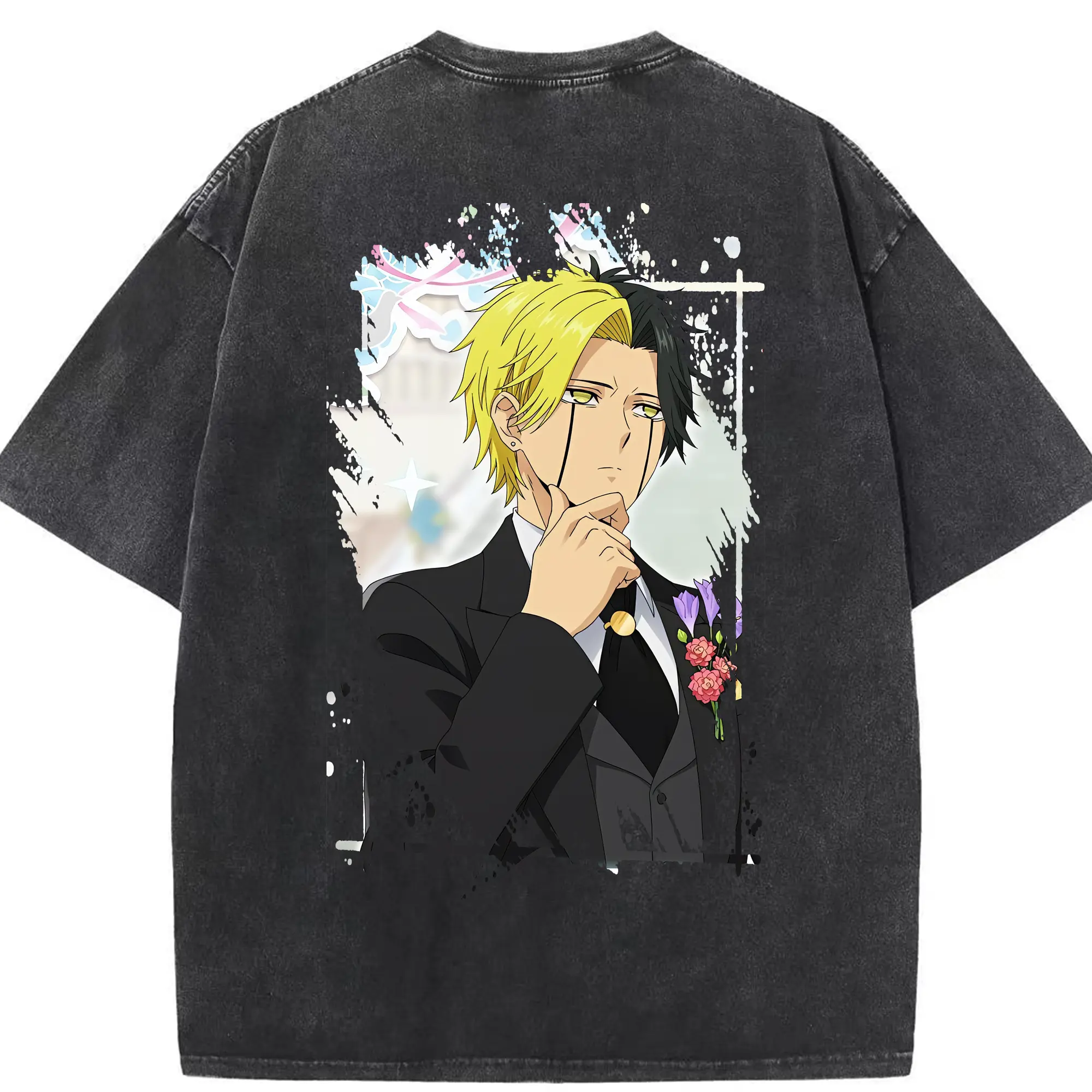 マッシュル グッズ,レイン・エイムズ - 綿100％ ヴィンテージ風 半袖Tシャツ ・ 背面プリント ・ 柔らか肌触り ・ 通気性 快適 ・ スポーツ カジュアル 外出用