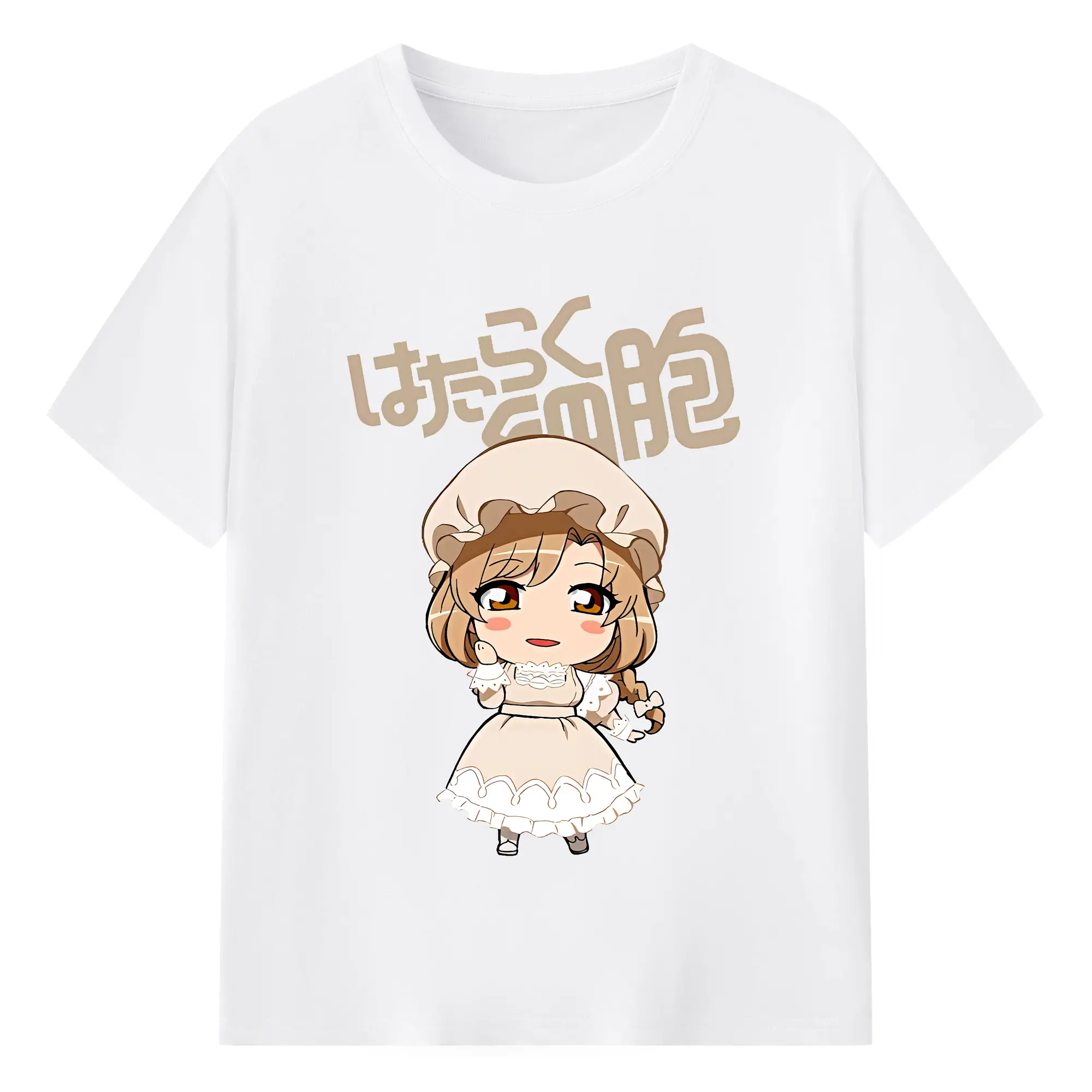 はたらく細胞 グッズ,マクロファージ - 綿100％ 半袖Tシャツ ・ フロントプリント ・ 快適 通気性 ・ 日常使い 散歩 スポーツ用