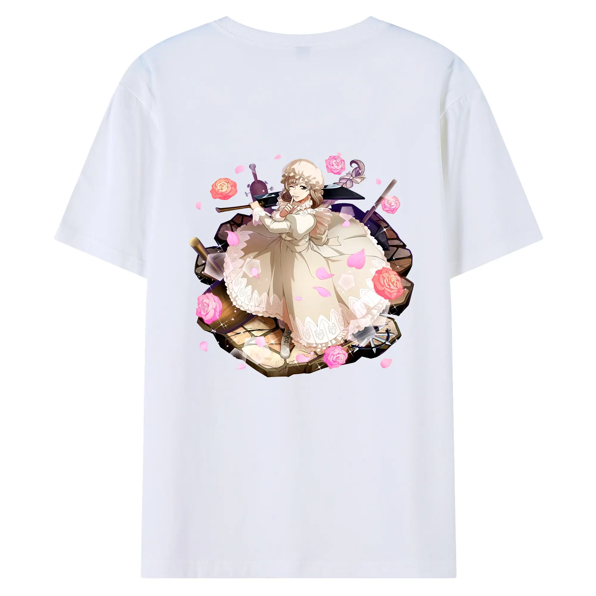 はたらく細胞 グッズ,マクロファージ - 綿100％ 半袖Tシャツ ・ バックプリント ・ 快適 通気性 ・ 日常使い 散歩 スポーツ用