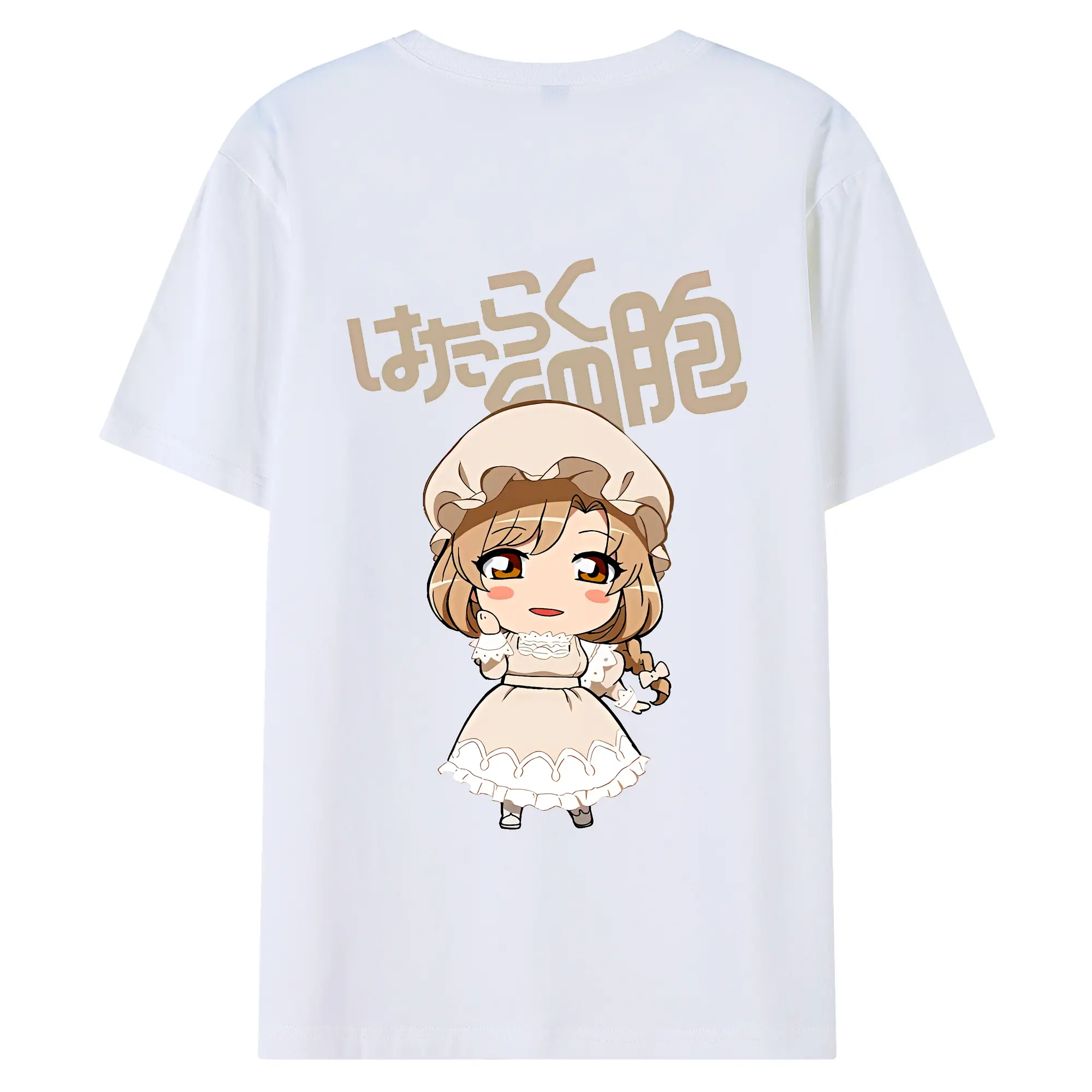 はたらく細胞 グッズ,マクロファージ - 綿100％ 半袖Tシャツ ・ バックプリント ・ 快適 通気性 ・ 日常使い 散歩 スポーツ用