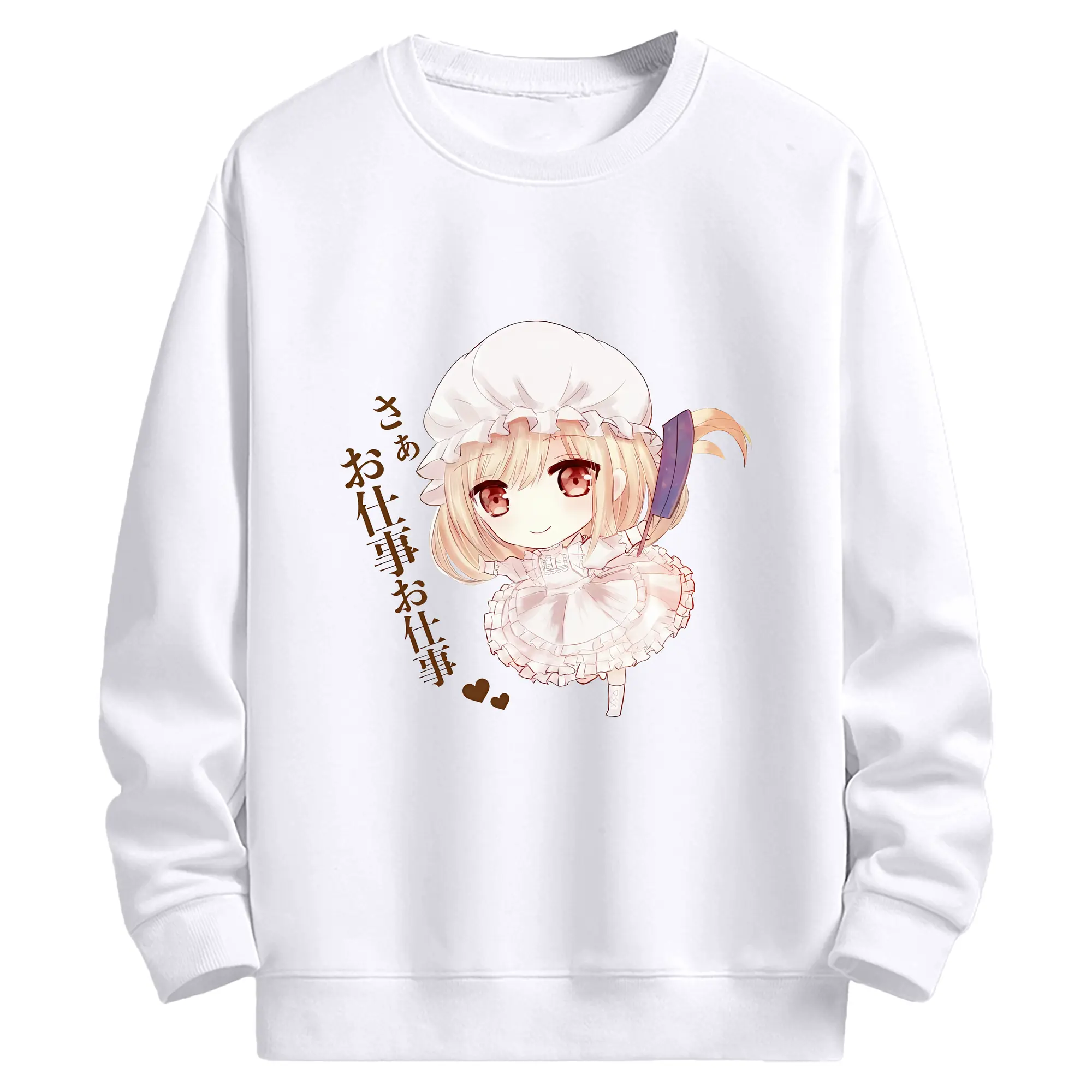 はたらく細胞 グッズ,マクロファージ - 高品質 クルーネック スウェット ・ コットン59％ ポリエステル41％ ・ ユニセックス 長袖 トレーナー ・ カジュアル デイリー スポーツ 散歩用