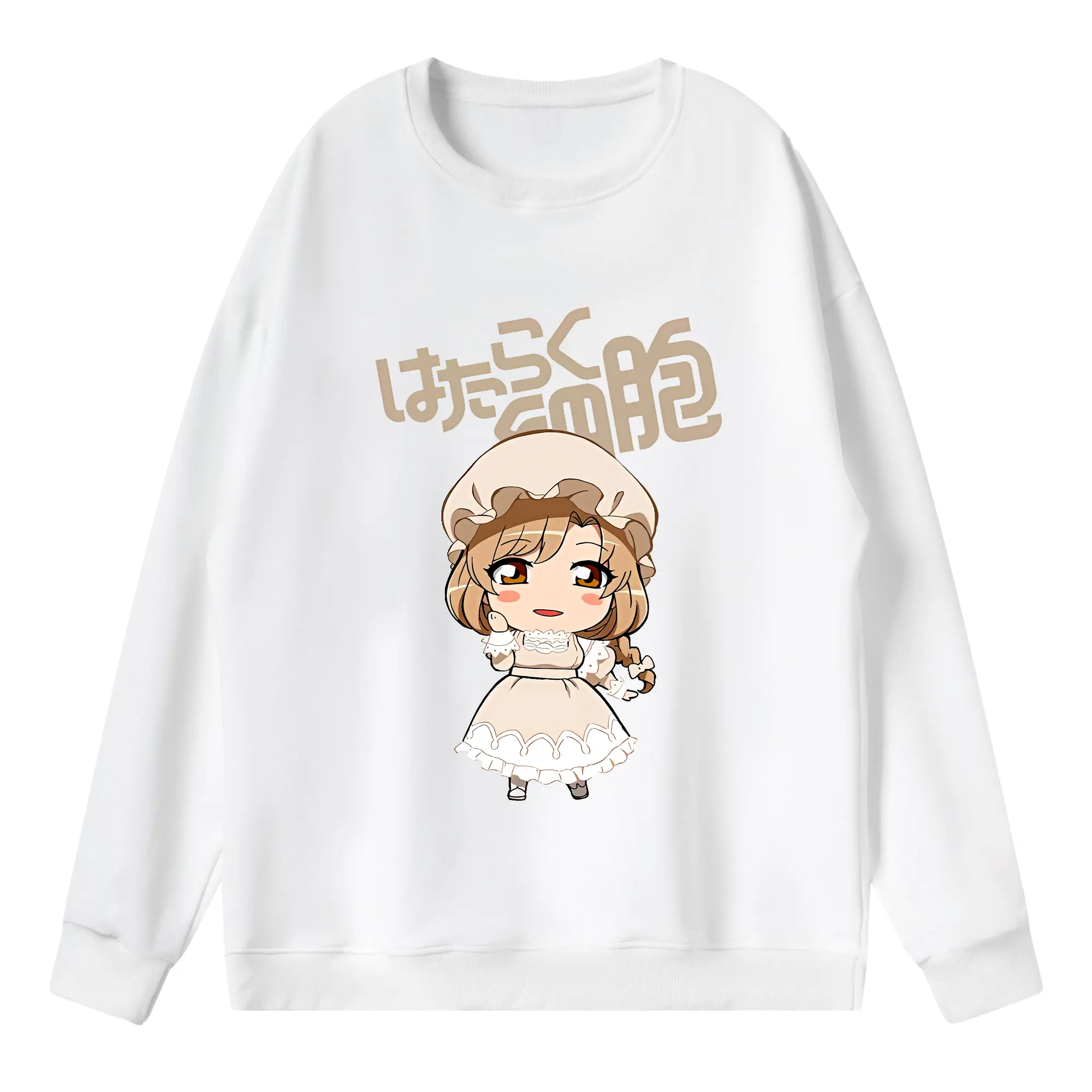 はたらく細胞 グッズ,マクロファージ - 薄手 クルーネック スウェット 裏毛260g · ポリエステル 春秋向け カジュアル 男女兼用 · トレーナー デイリー スポーツ 散歩に最適