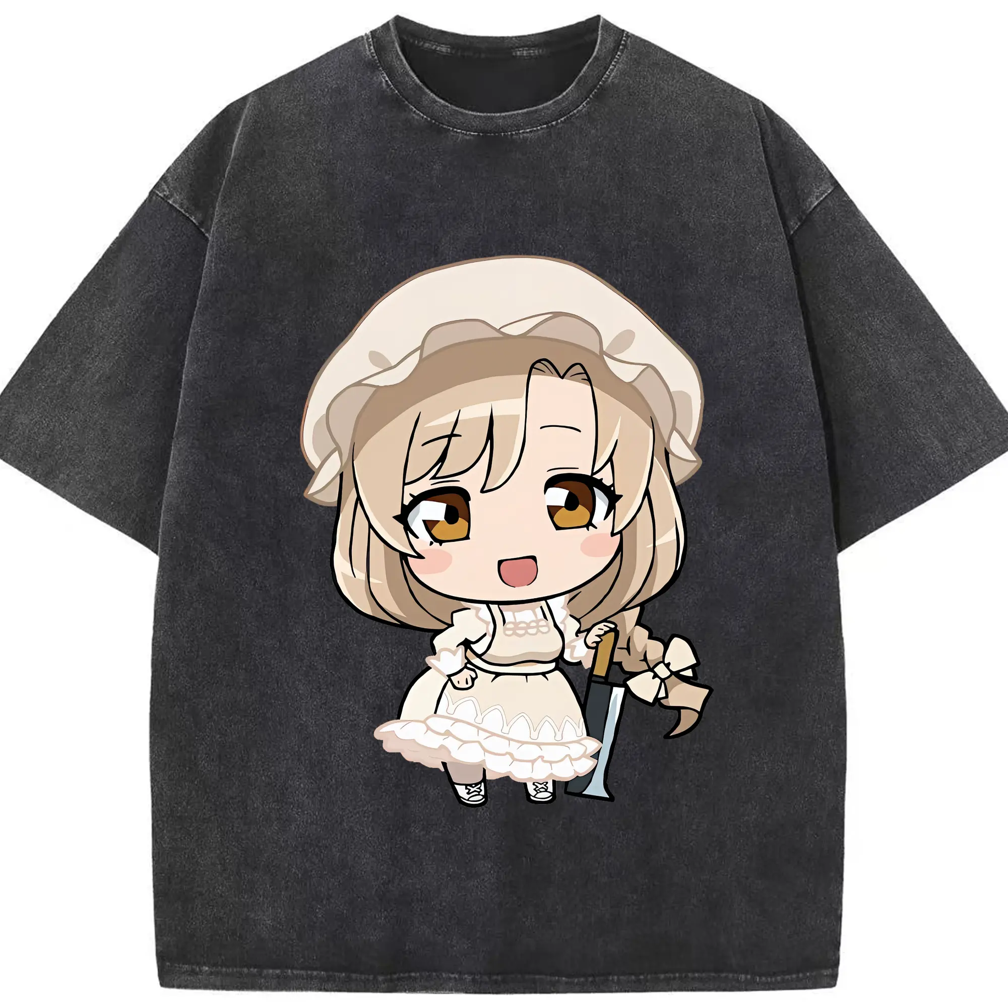 はたらく細胞 グッズ,マクロファージ - 綿100％ ヴィンテージ風 半袖Tシャツ ・ フロントプリント ・ 柔らか肌触り ・ 通気性 快適 ・ スポーツ カジュアル 外出用