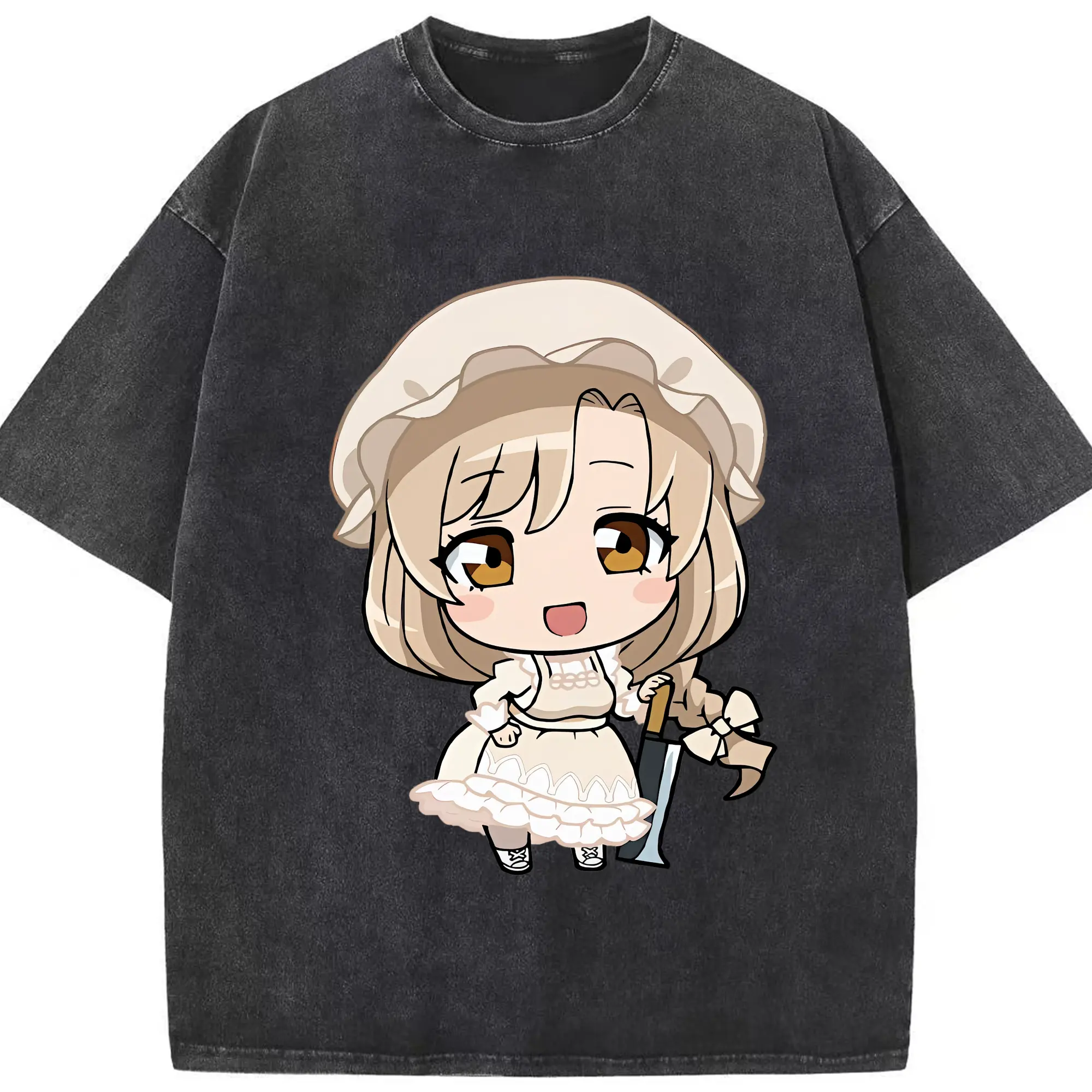 はたらく細胞 グッズ,マクロファージ - 綿100％ ヴィンテージ風 半袖Tシャツ ・ フロントプリント ・ 柔らか肌触り ・ 通気性 快適 ・ スポーツ カジュアル 外出用