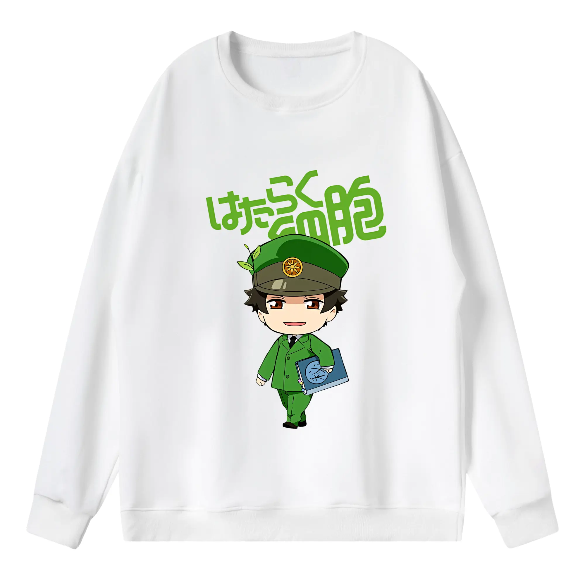 はたらく細胞 グッズ,樹状細胞 - 薄手 クルーネック スウェット 裏毛260g · ポリエステル 春秋向け カジュアル 男女兼用 · トレーナー デイリー スポーツ 散歩に最適
