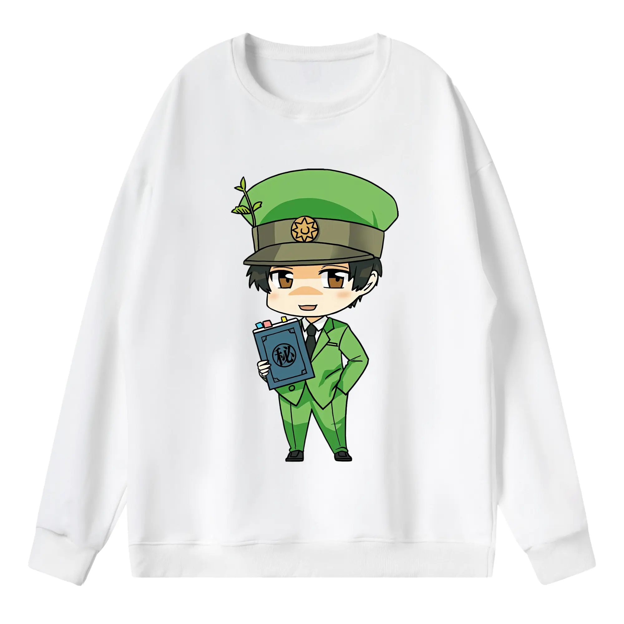 はたらく細胞 グッズ,樹状細胞 - 薄手 クルーネック スウェット 裏毛260g · ポリエステル 春秋向け カジュアル 男女兼用 · トレーナー デイリー スポーツ 散歩に最適