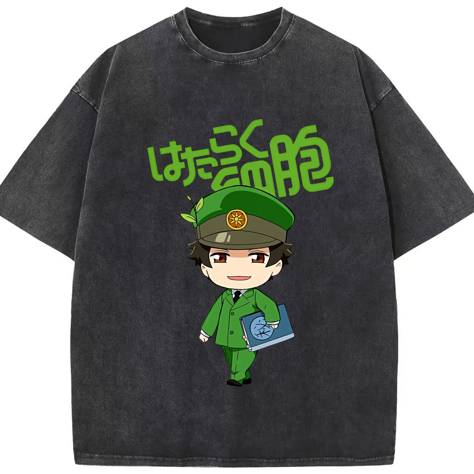 はたらく細胞 グッズ,樹状細胞 - 綿100％ ヴィンテージ風 半袖Tシャツ ・ フロントプリント ・ 柔らか肌触り ・ 通気性 快適 ・ スポーツ カジュアル 外出用