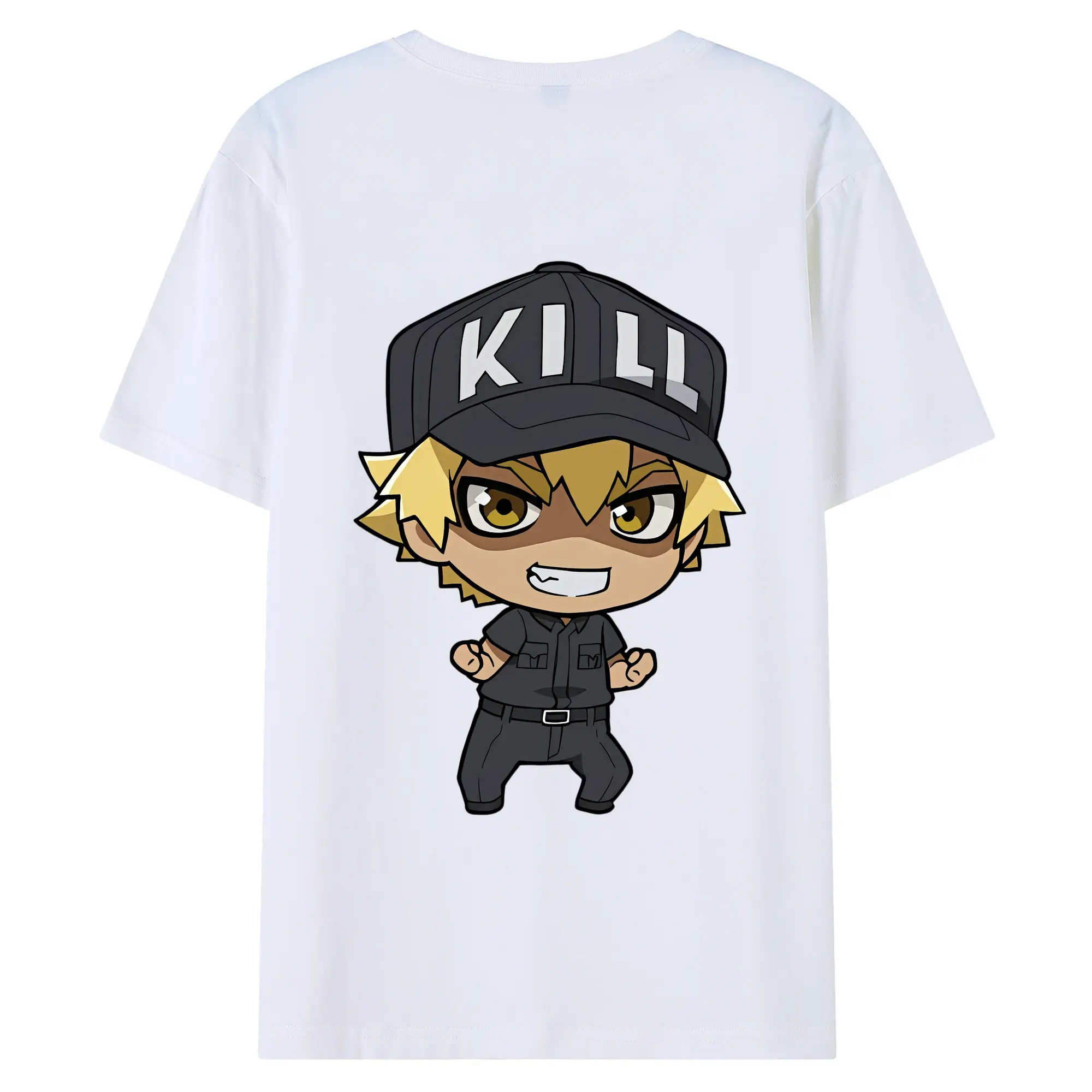 はたらく細胞 グッズ,キラーT細胞 - 綿100％ 半袖Tシャツ ・ バックプリント ・ 快適 通気性 ・ 日常使い 散歩 スポーツ用