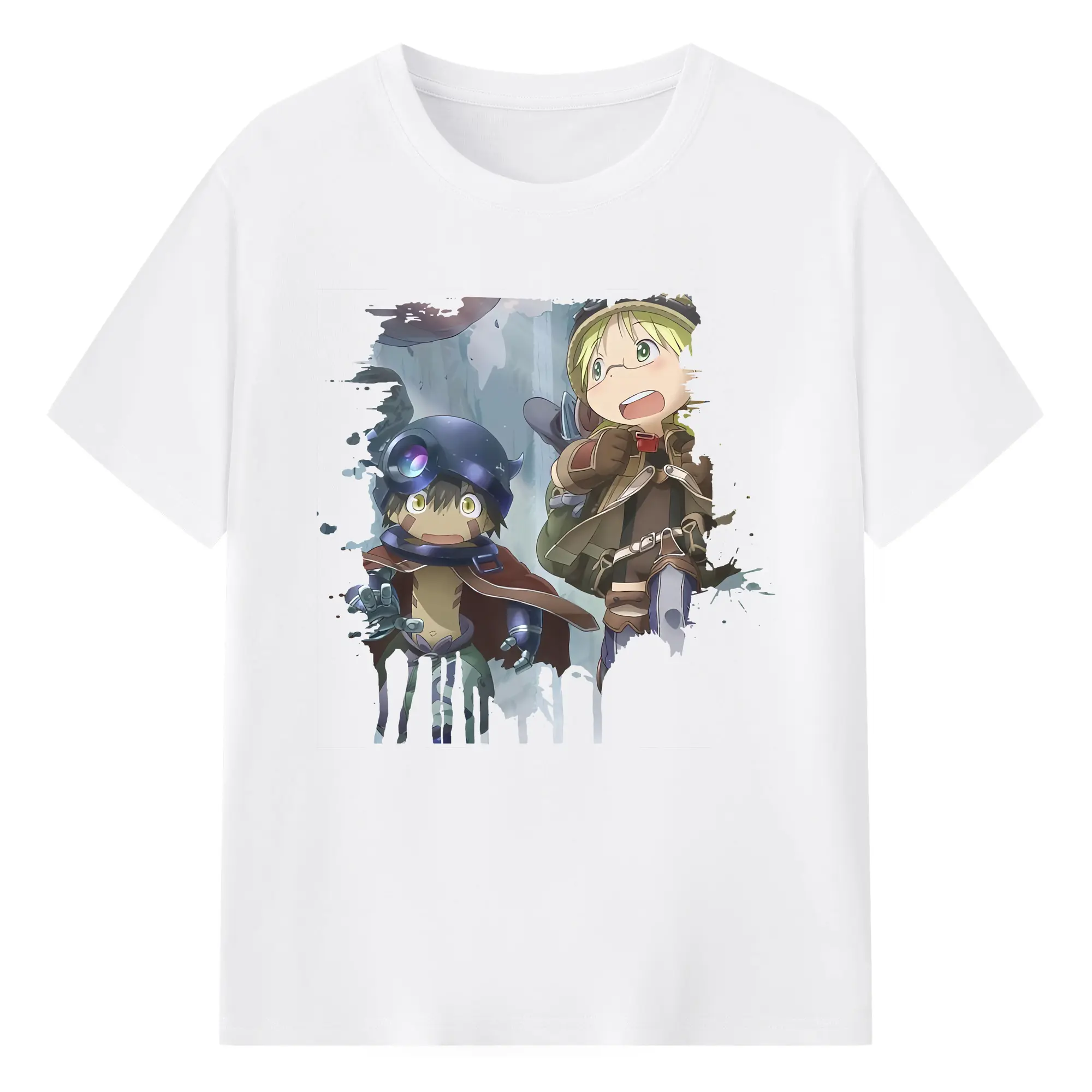 メイドインアビス グッズ,リコ - 綿100％ 半袖Tシャツ ・ フロントプリント ・ 快適 通気性 ・ 日常使い 散歩 スポーツ用