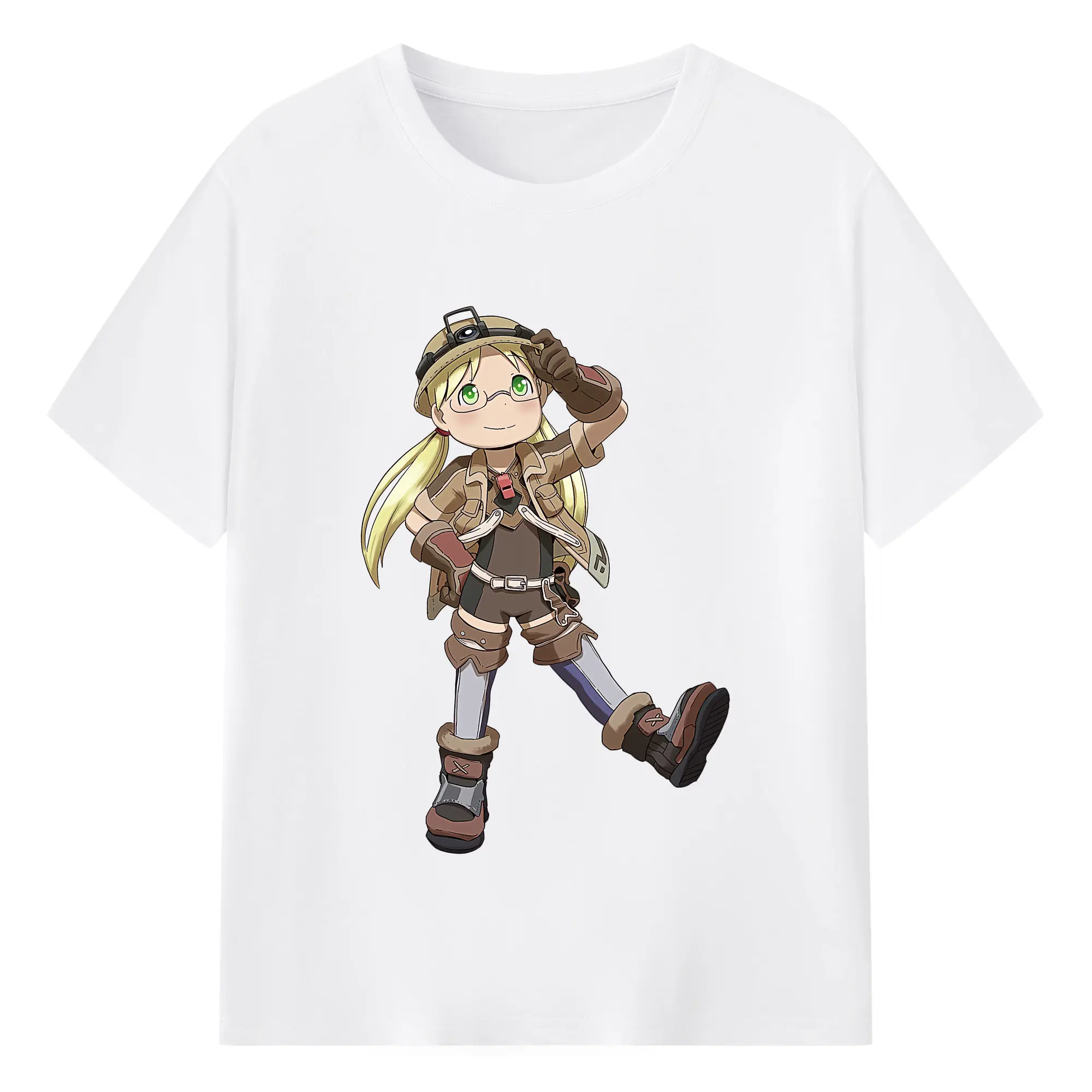 メイドインアビス グッズ,リコ - 綿100％ 半袖Tシャツ ・ フロントプリント ・ 快適 通気性 ・ 日常使い 散歩 スポーツ用