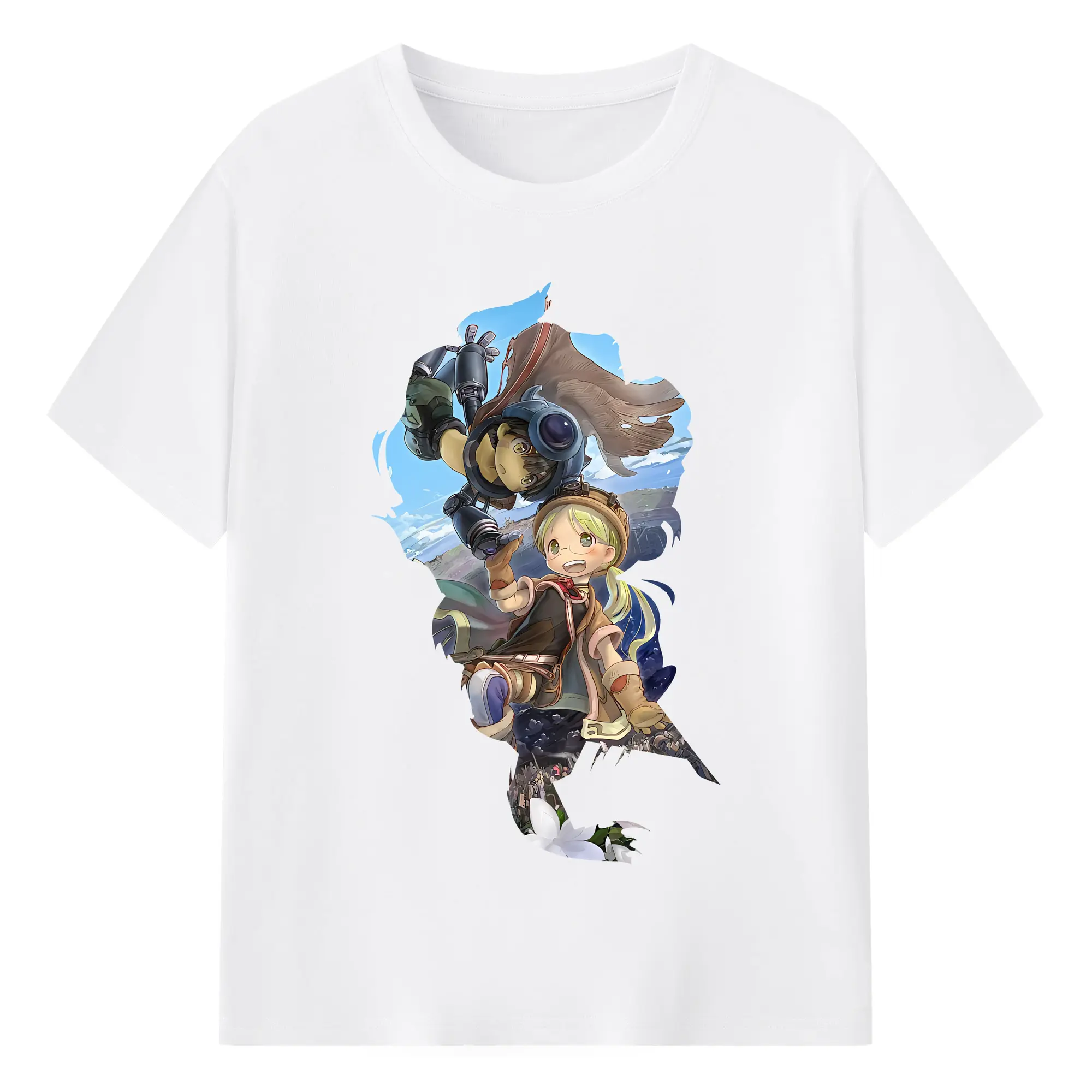 メイドインアビス グッズ,リコ - 綿100％ 半袖Tシャツ ・ フロントプリント ・ 快適 通気性 ・ 日常使い 散歩 スポーツ用