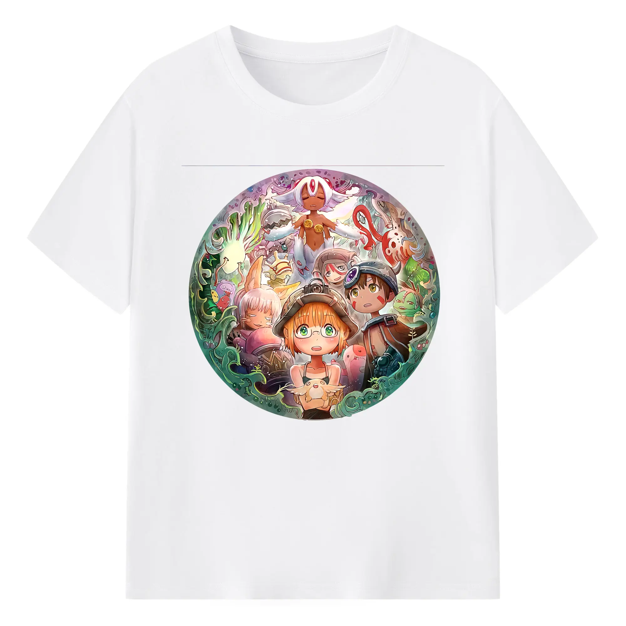 メイドインアビス グッズ,リコ - 綿100％ 半袖Tシャツ ・ フロントプリント ・ 快適 通気性 ・ 日常使い 散歩 スポーツ用