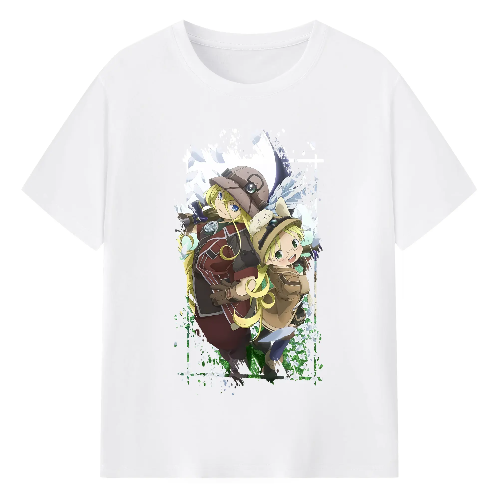 メイドインアビス グッズ,リコ - 綿100％ 半袖Tシャツ ・ フロントプリント ・ 快適 通気性 ・ 日常使い 散歩 スポーツ用