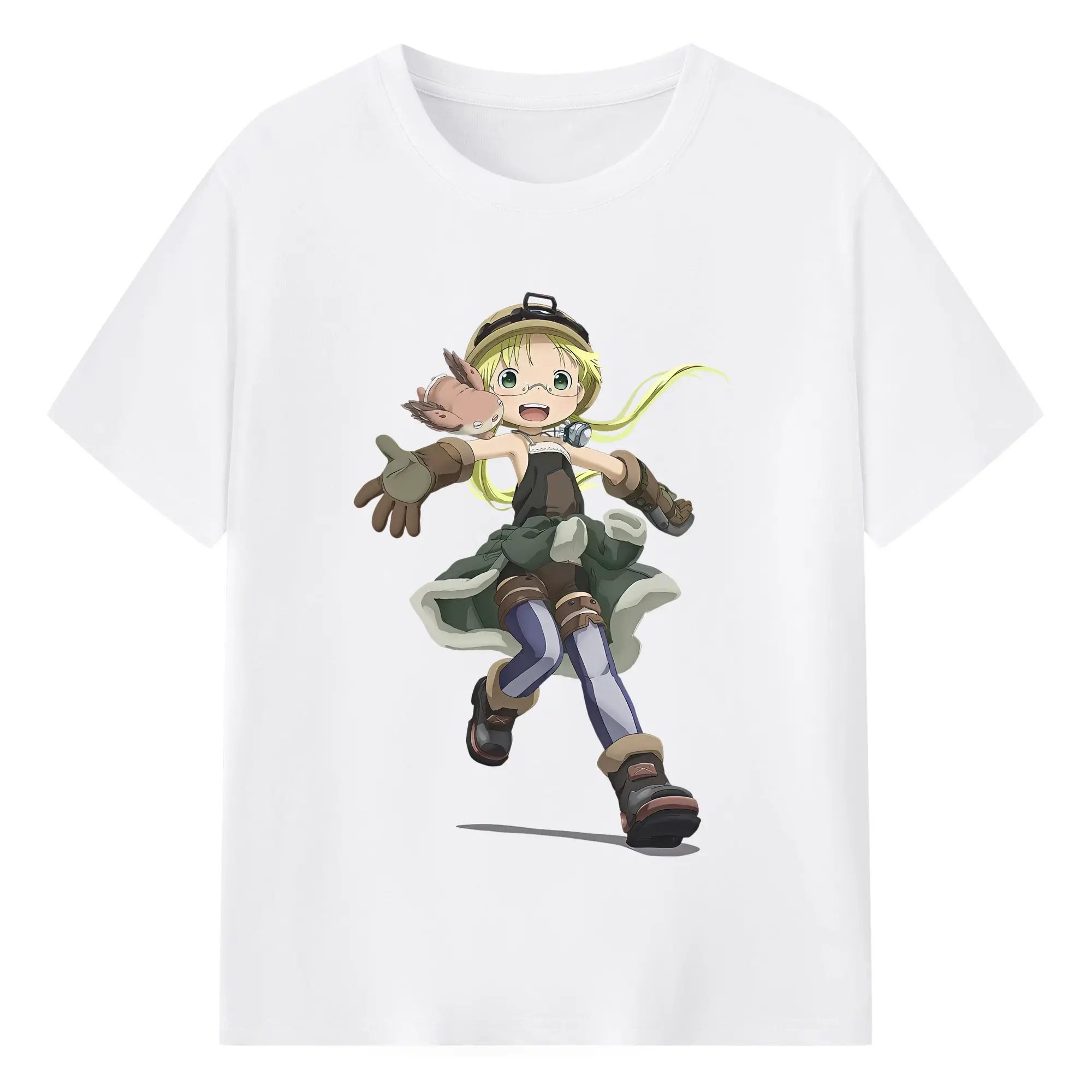 メイドインアビス グッズ,リコ - 綿100％ 半袖Tシャツ ・ フロントプリント ・ 快適 通気性 ・ 日常使い 散歩 スポーツ用