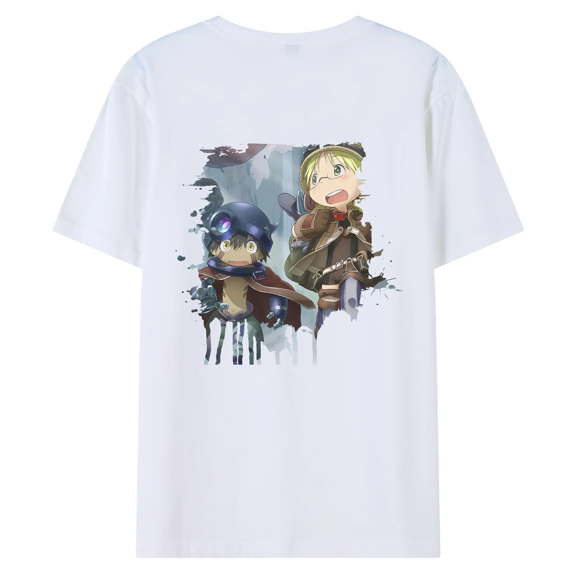 メイドインアビス グッズ,リコ - 綿100％ 半袖Tシャツ ・ バックプリント ・ 快適 通気性 ・ 日常使い 散歩 スポーツ用