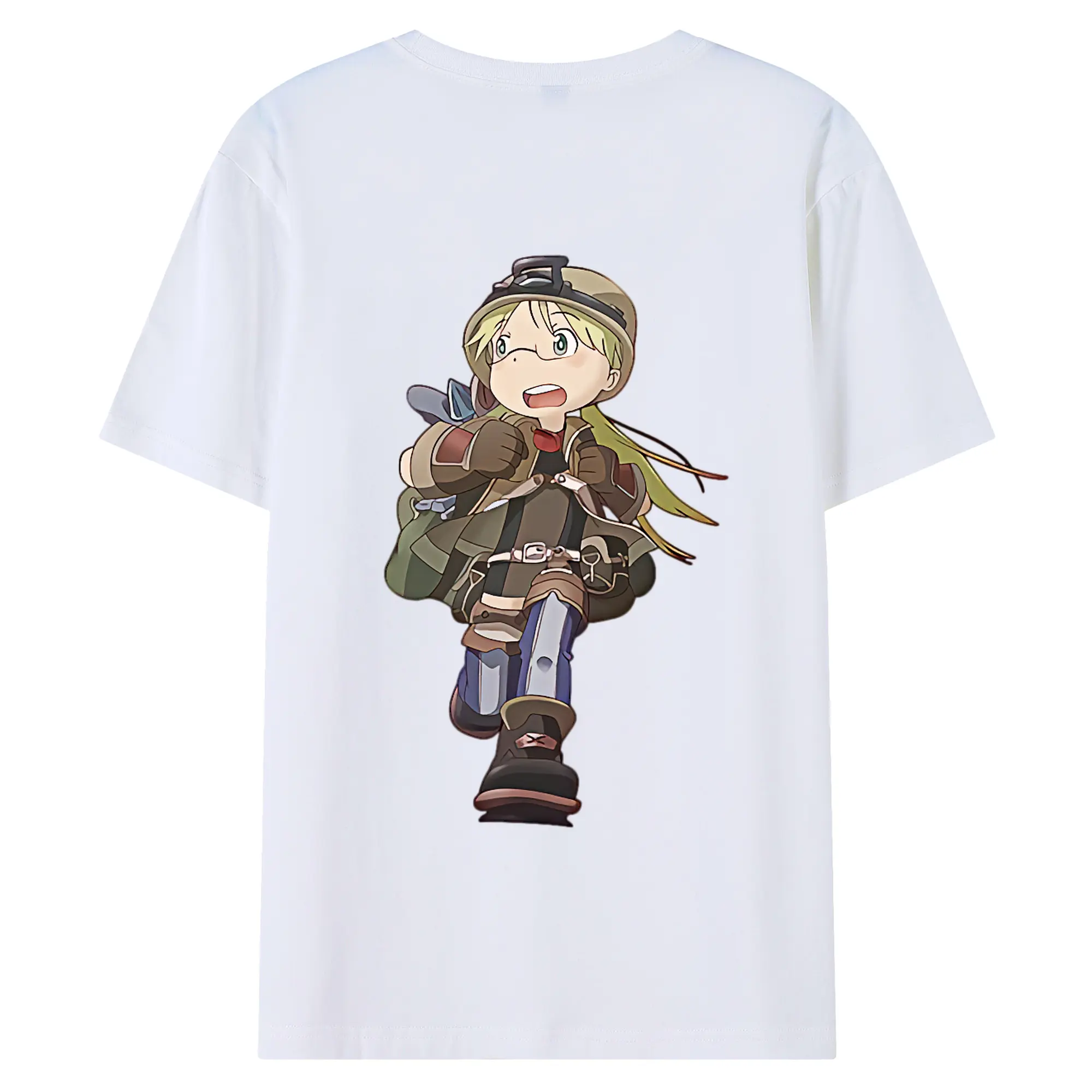 メイドインアビス グッズ,リコ - 綿100％ 半袖Tシャツ ・ バックプリント ・ 快適 通気性 ・ 日常使い 散歩 スポーツ用