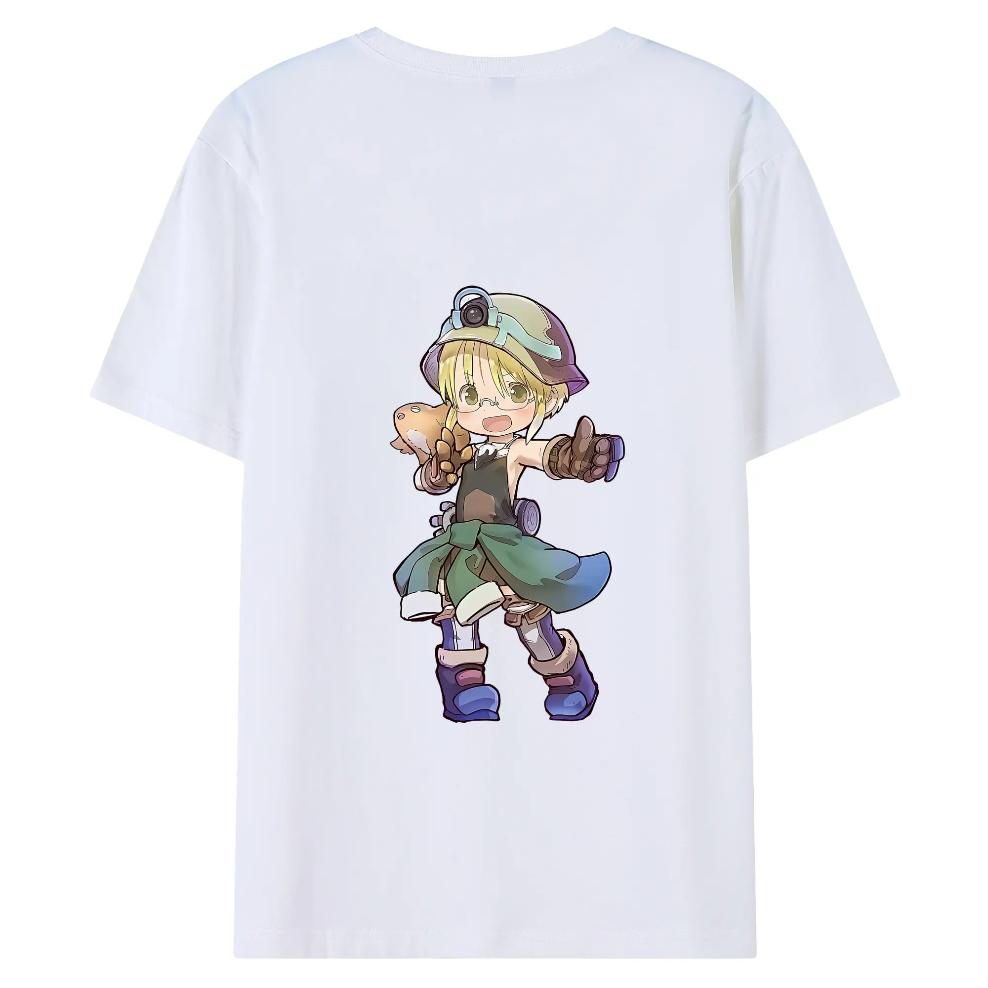 メイドインアビス グッズ,リコ - 綿100％ 半袖Tシャツ ・ バックプリント ・ 快適 通気性 ・ 日常使い 散歩 スポーツ用