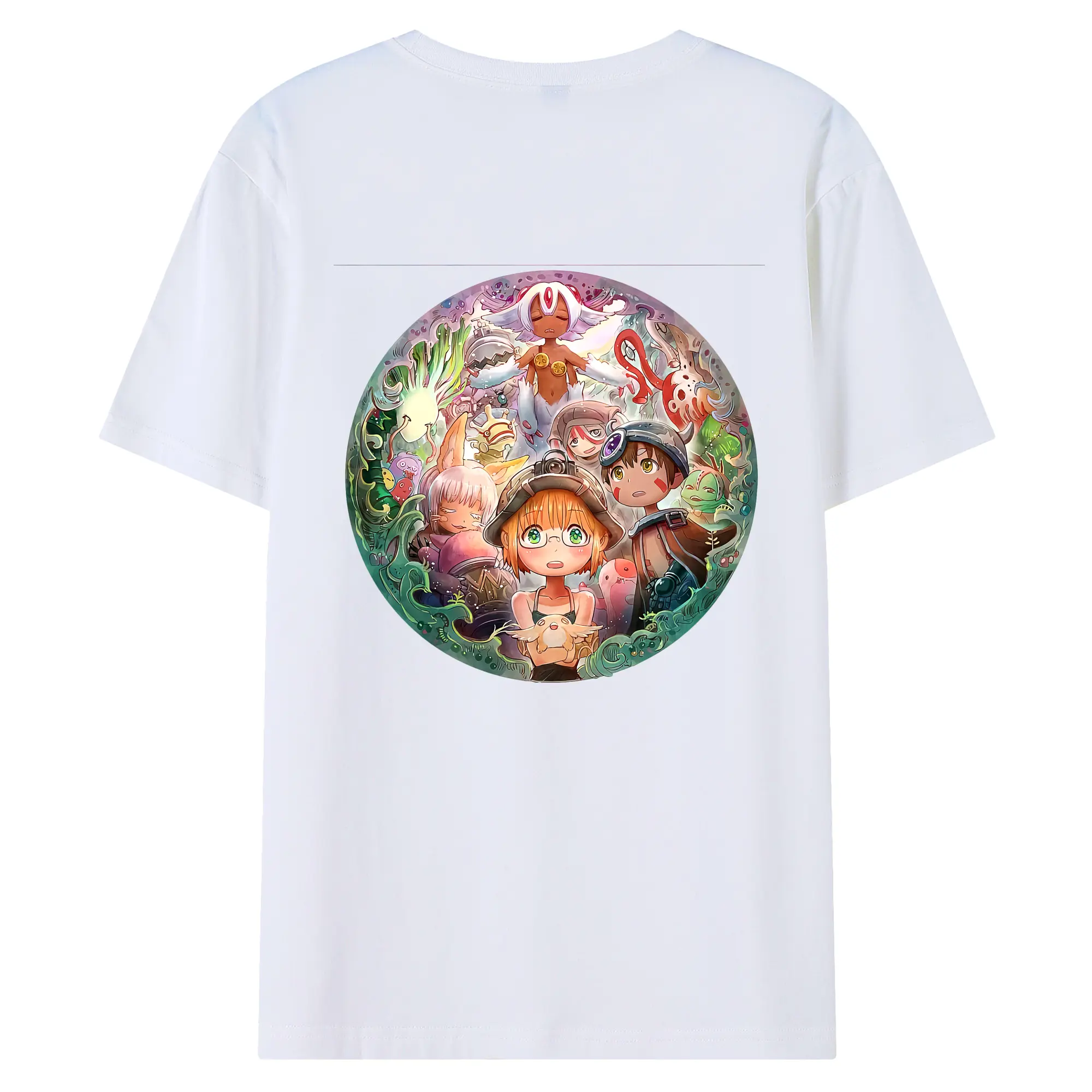 メイドインアビス グッズ,リコ - 綿100％ 半袖Tシャツ ・ バックプリント ・ 快適 通気性 ・ 日常使い 散歩 スポーツ用