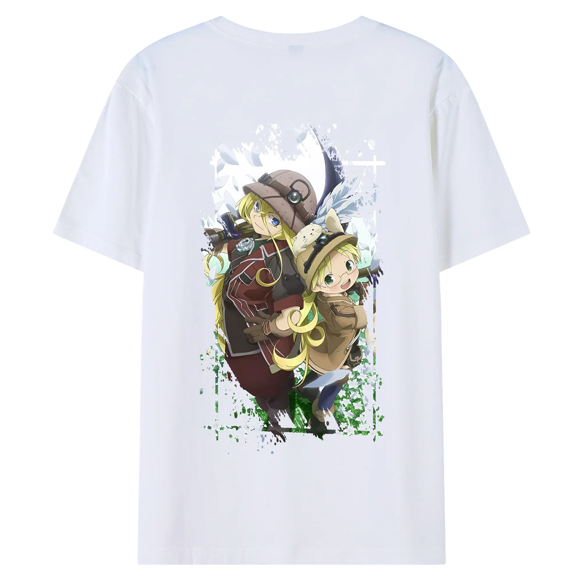 メイドインアビス グッズ,リコ - 綿100％ 半袖Tシャツ ・ バックプリント ・ 快適 通気性 ・ 日常使い 散歩 スポーツ用