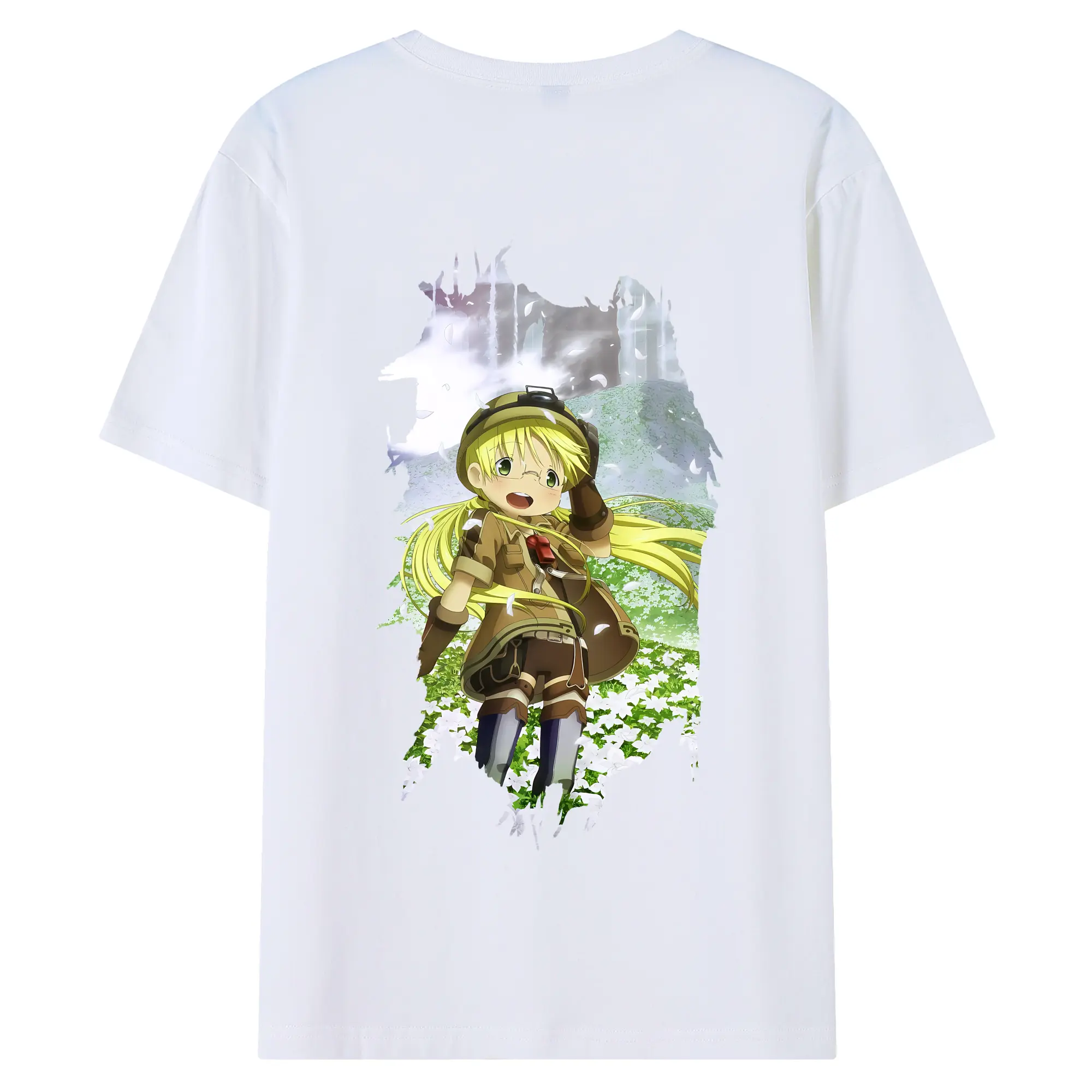 メイドインアビス グッズ,リコ - 綿100％ 半袖Tシャツ ・ バックプリント ・ 快適 通気性 ・ 日常使い 散歩 スポーツ用