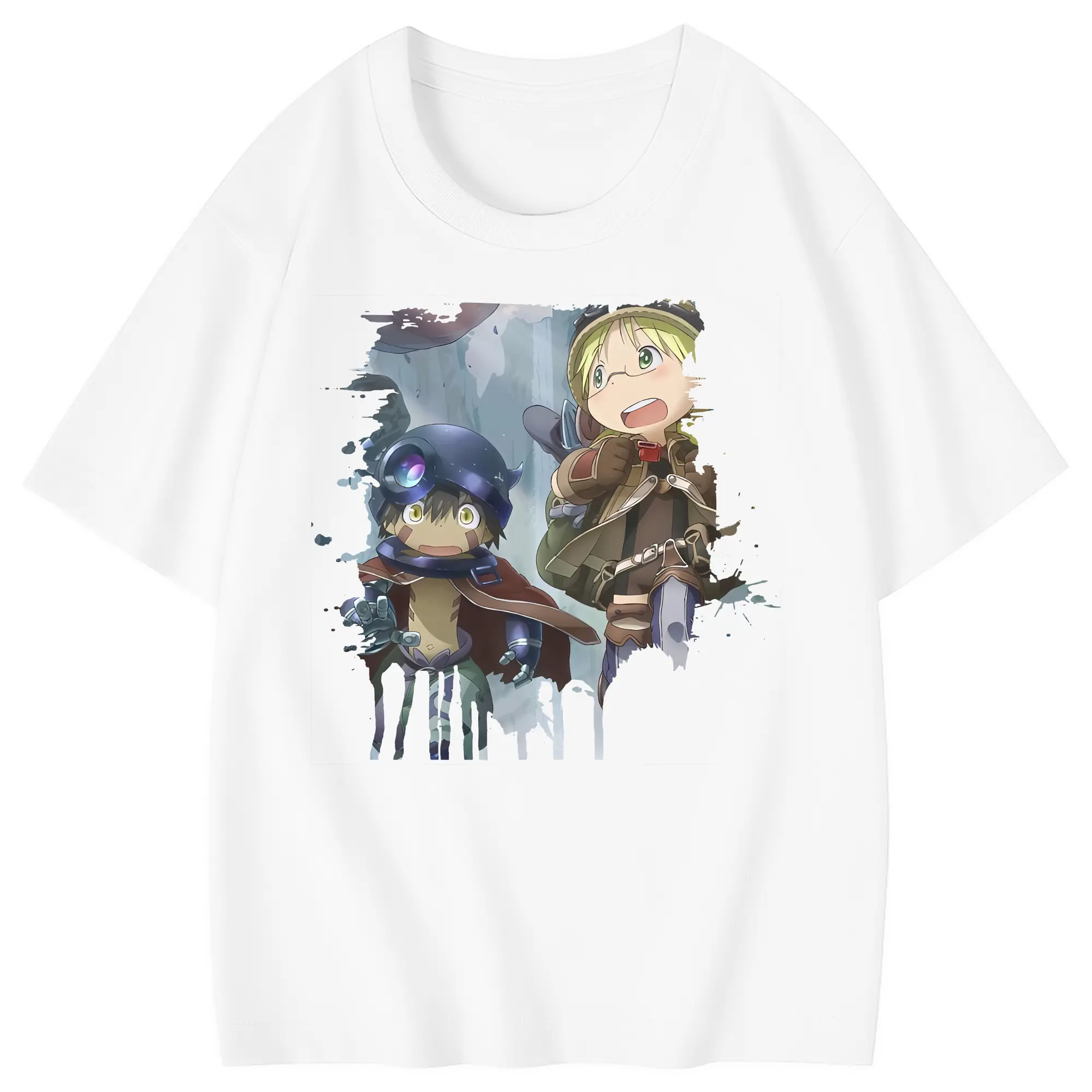 メイドインアビス グッズ,リコ - 綿100％ キッズTシャツ ・ フロントプリント ・ 快適 通気性 ・ スポーツ カジュアル 散歩用