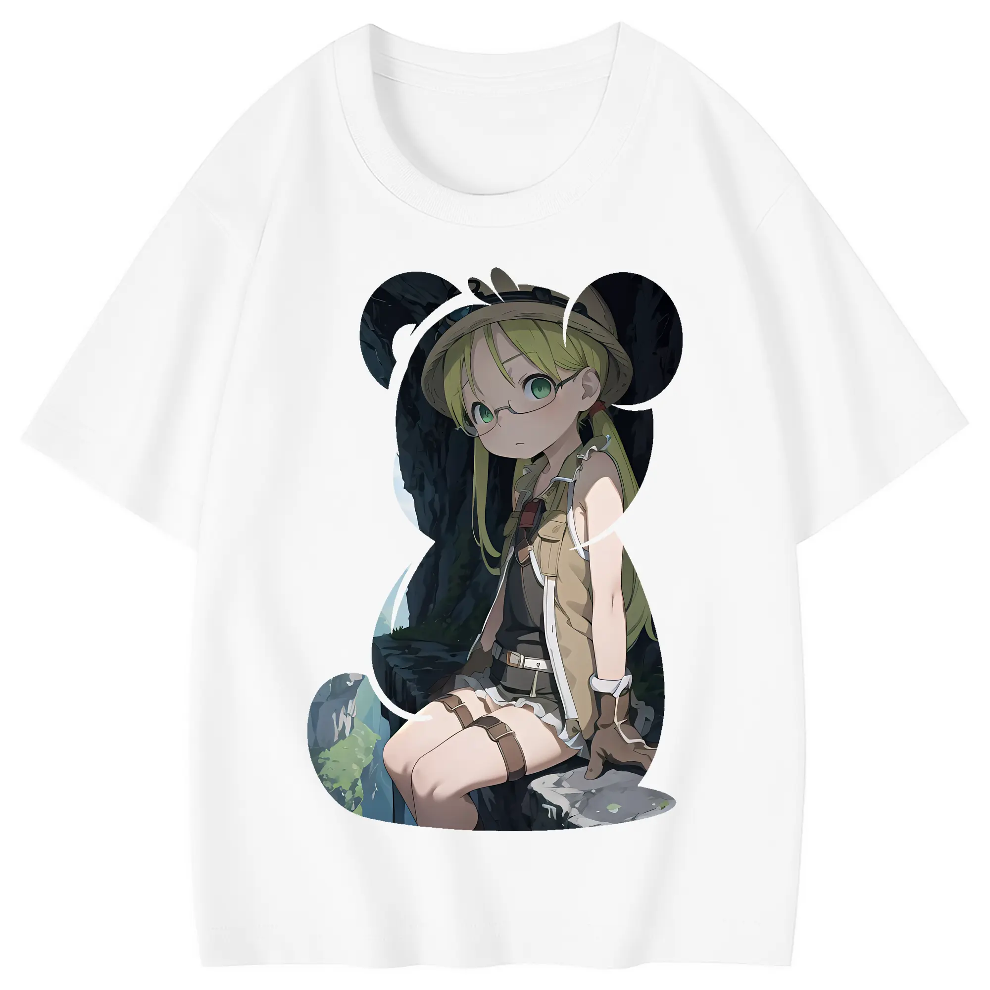 メイドインアビス グッズ,リコ - 綿100％ キッズTシャツ ・ フロントプリント ・ 快適 通気性 ・ スポーツ カジュアル 散歩用