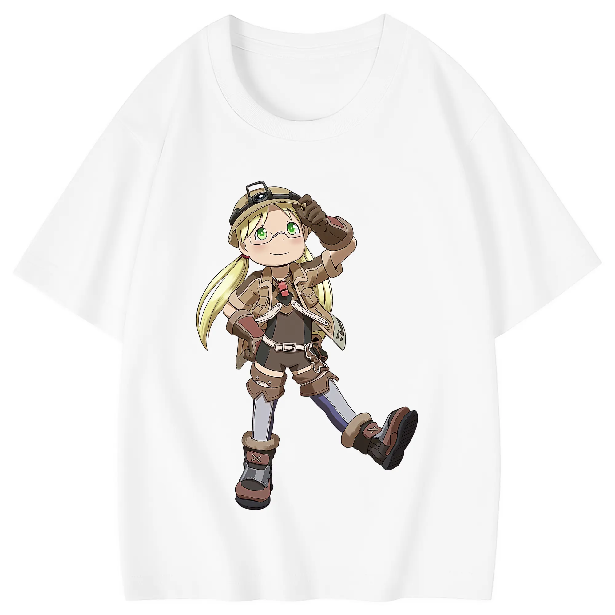 メイドインアビス グッズ,リコ - 綿100％ キッズTシャツ ・ フロントプリント ・ 快適 通気性 ・ スポーツ カジュアル 散歩用
