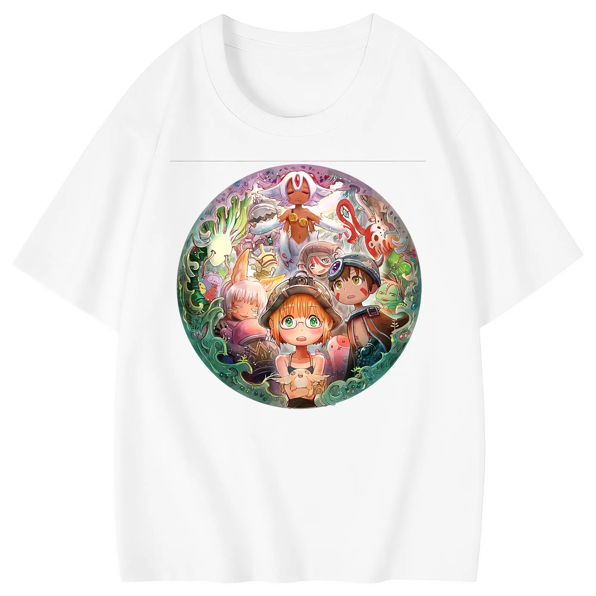 メイドインアビス グッズ,リコ - 綿100％ キッズTシャツ ・ フロントプリント ・ 快適 通気性 ・ スポーツ カジュアル 散歩用