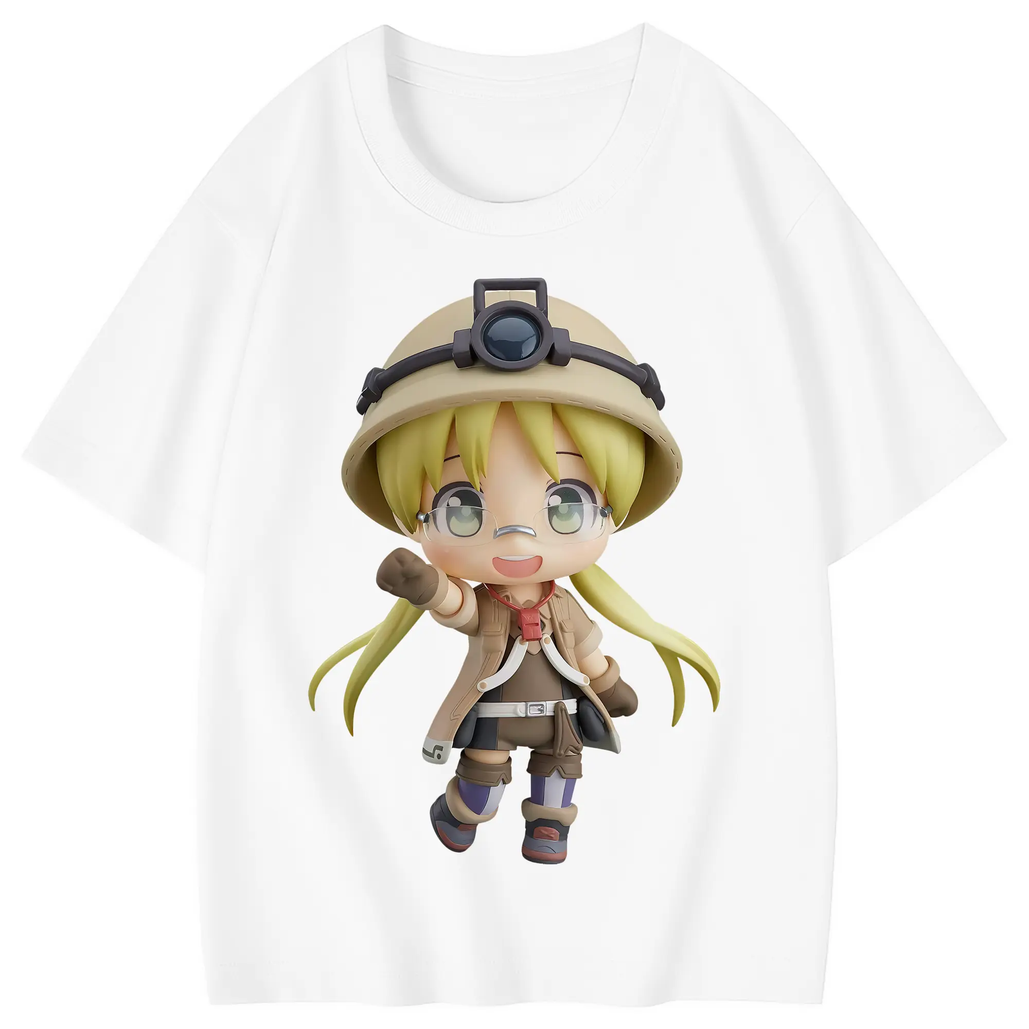 メイドインアビス グッズ,リコ - 綿100％ キッズTシャツ ・ フロントプリント ・ 快適 通気性 ・ スポーツ カジュアル 散歩用