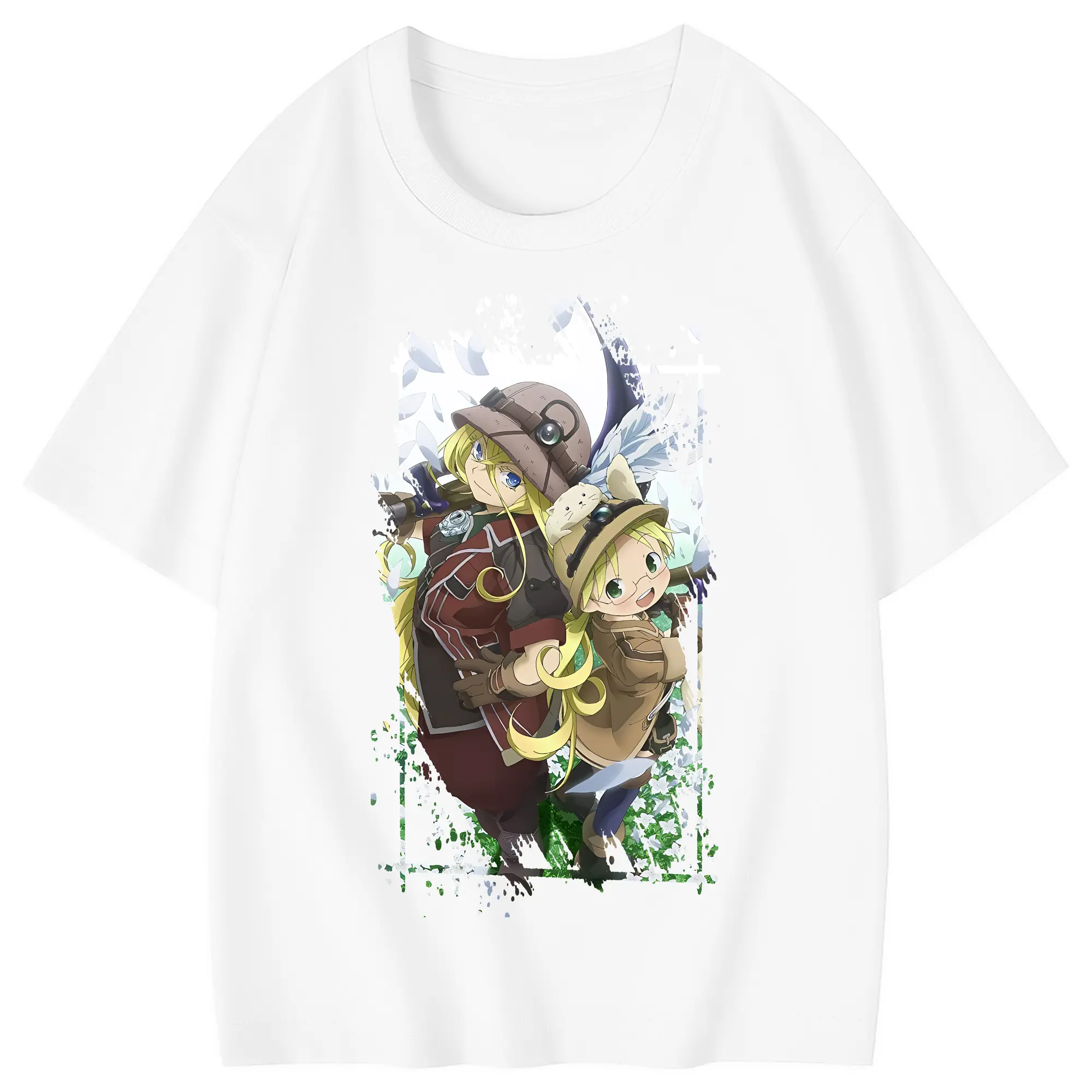 メイドインアビス グッズ,リコ - 綿100％ キッズTシャツ ・ フロントプリント ・ 快適 通気性 ・ スポーツ カジュアル 散歩用