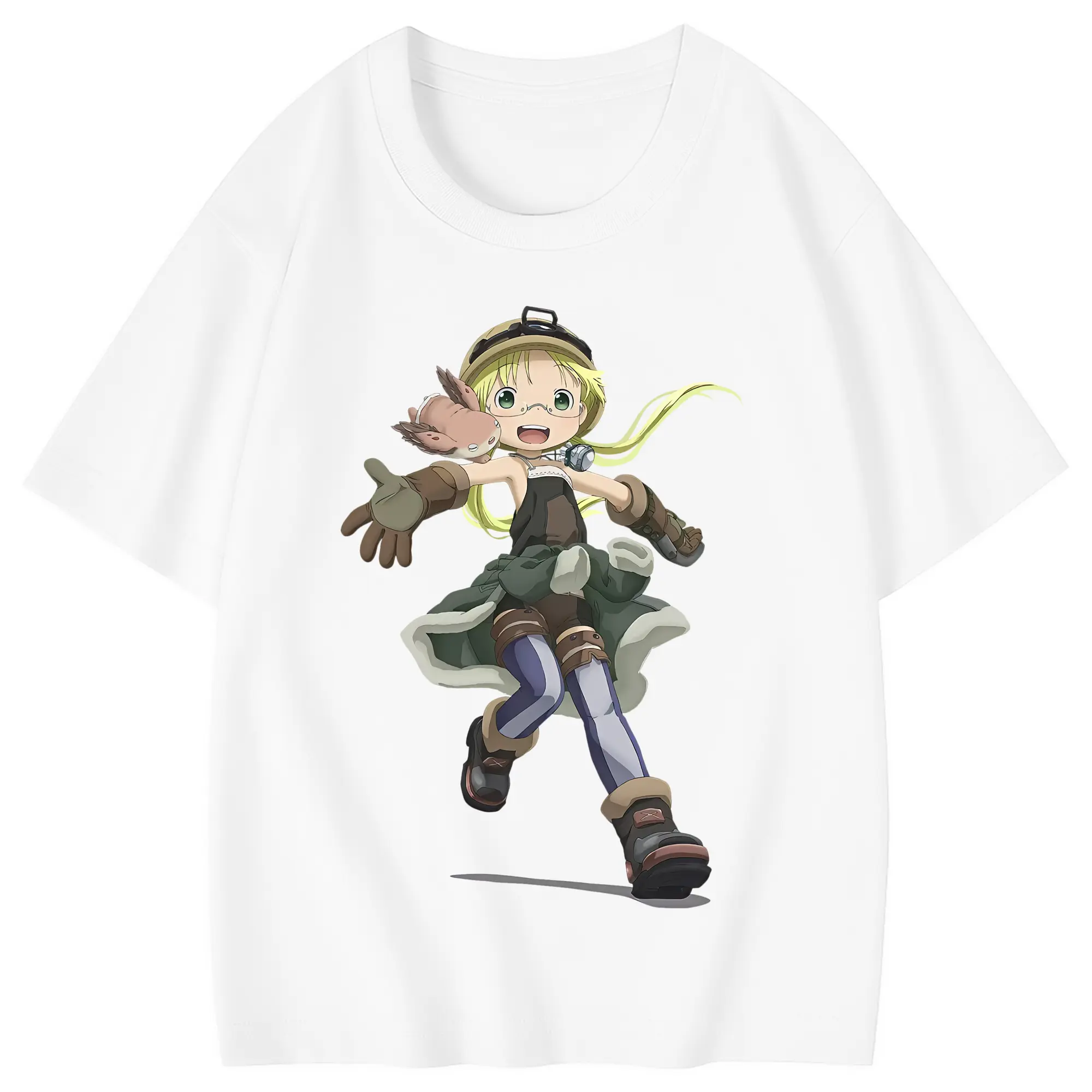 メイドインアビス グッズ,リコ - 綿100％ キッズTシャツ ・ フロントプリント ・ 快適 通気性 ・ スポーツ カジュアル 散歩用