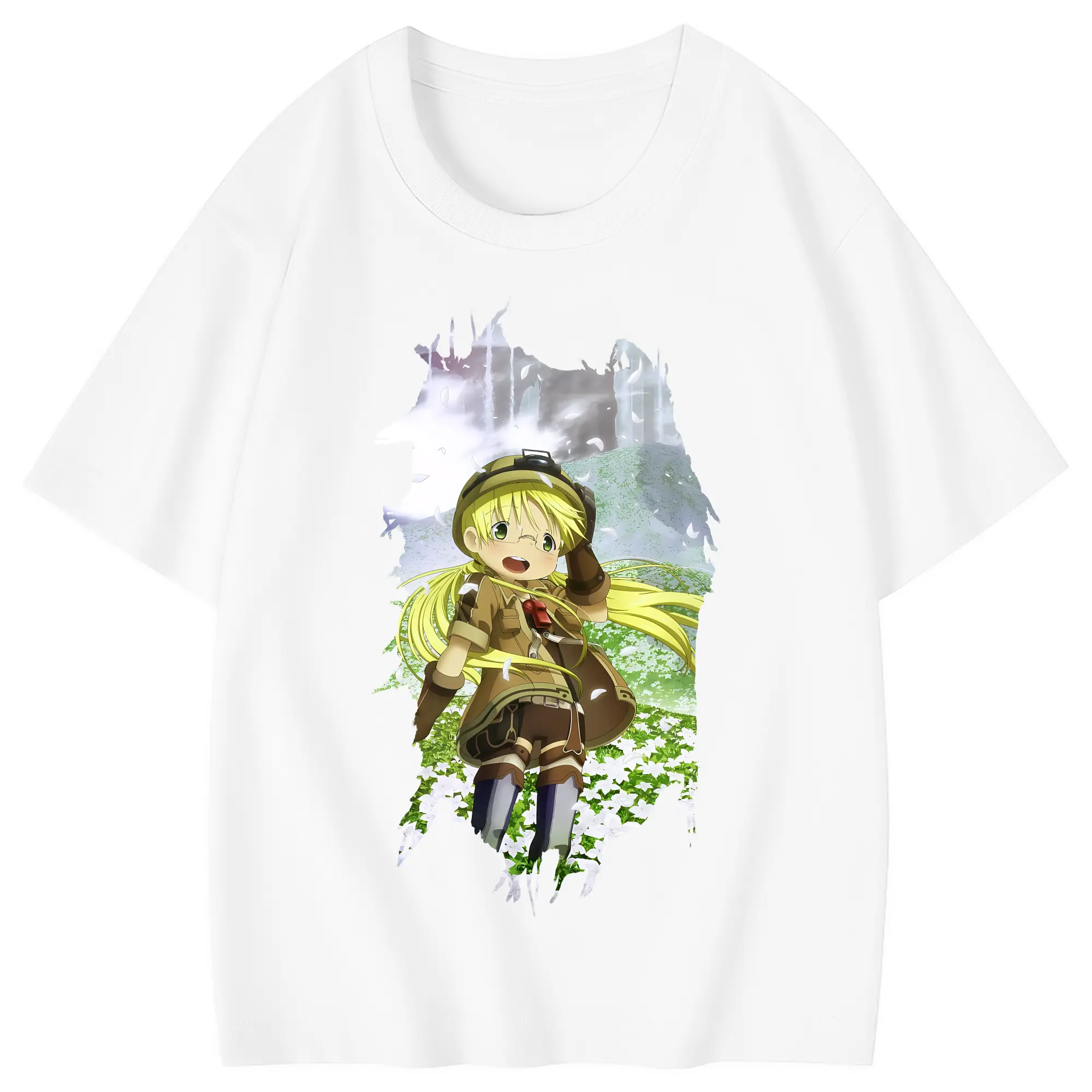 メイドインアビス グッズ,リコ - 綿100％ キッズTシャツ ・ フロントプリント ・ 快適 通気性 ・ スポーツ カジュアル 散歩用