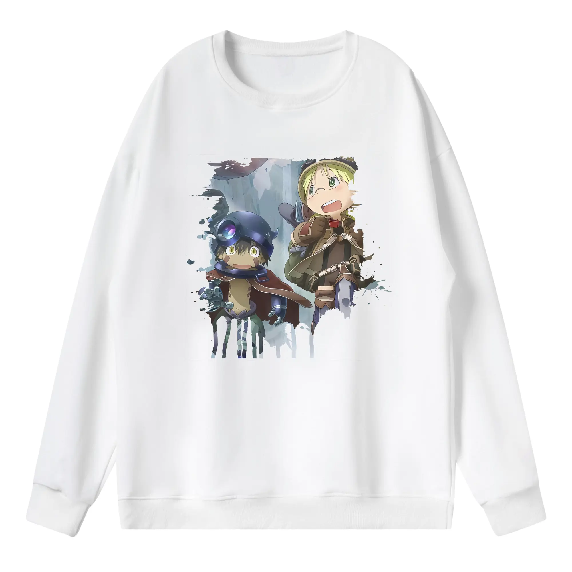 メイドインアビス グッズ,リコ - 薄手 クルーネック スウェット 裏毛260g · ポリエステル 春秋向け カジュアル 男女兼用 · トレーナー デイリー スポーツ 散歩に最適