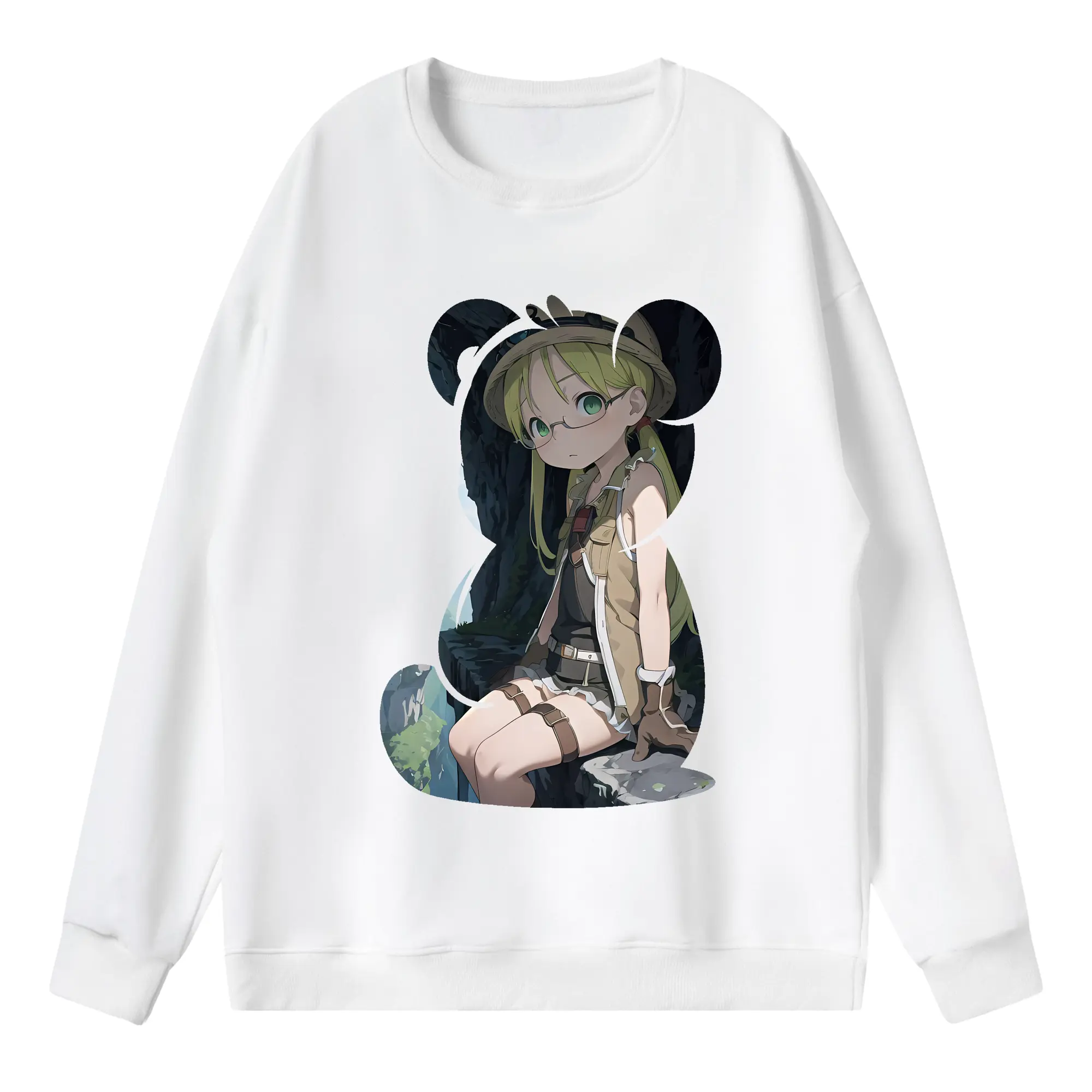 メイドインアビス グッズ,リコ - 薄手 クルーネック スウェット 裏毛260g · ポリエステル 春秋向け カジュアル 男女兼用 · トレーナー デイリー スポーツ 散歩に最適