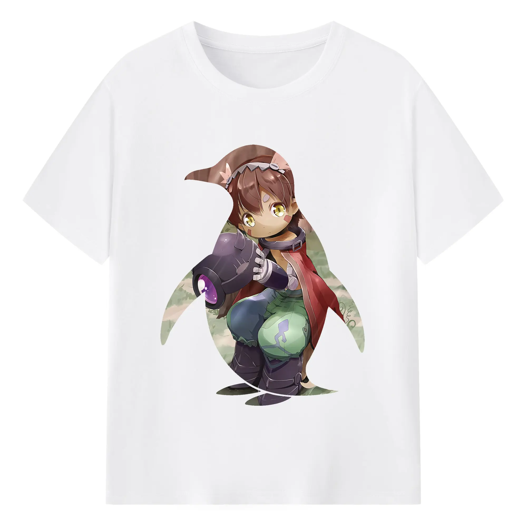 メイドインアビス グッズ,レグ - 綿100％ 半袖Tシャツ ・ フロントプリント ・ 快適 通気性 ・ 日常使い 散歩 スポーツ用
