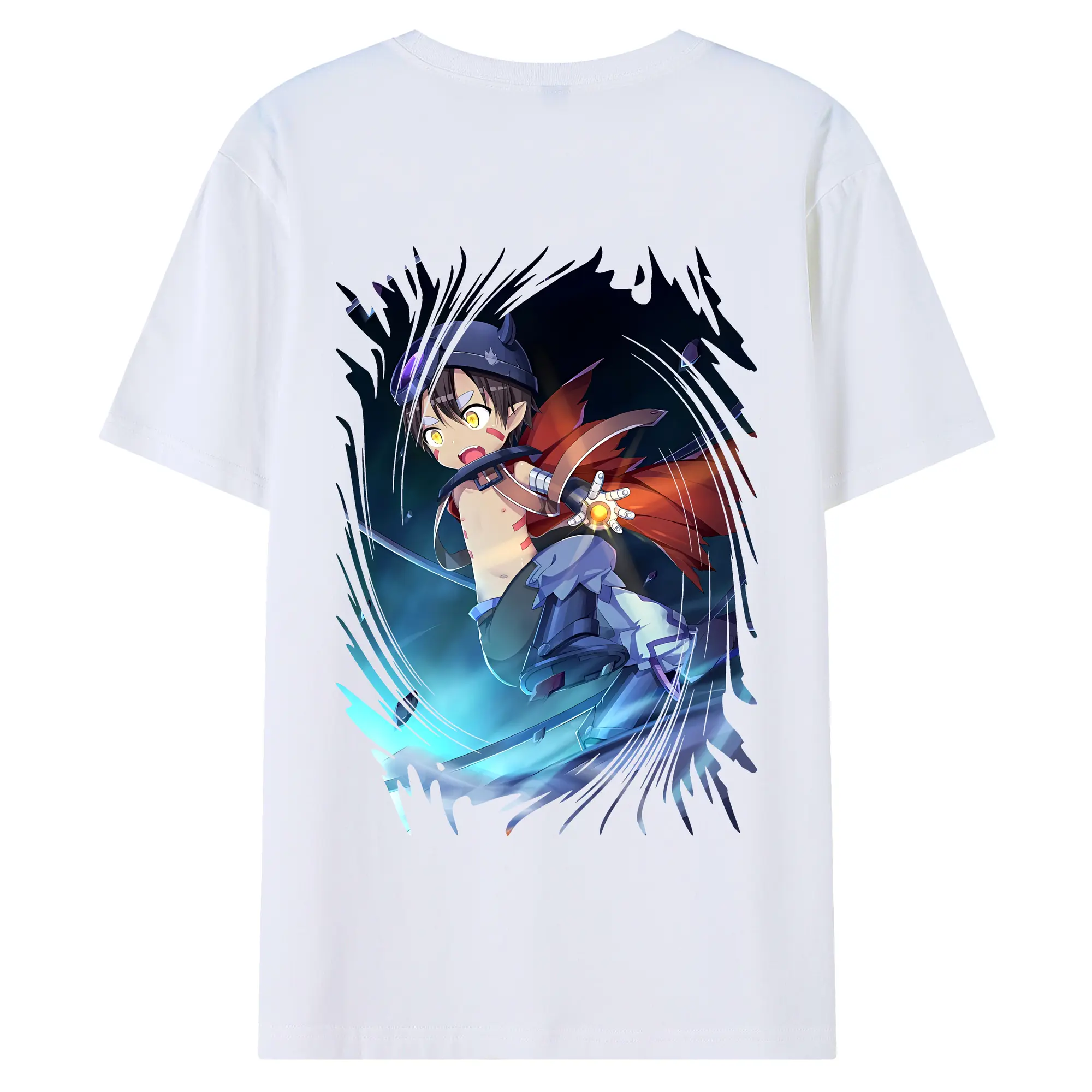 メイドインアビス グッズ,レグ - 綿100％ 半袖Tシャツ ・ バックプリント ・ 快適 通気性 ・ 日常使い 散歩 スポーツ用