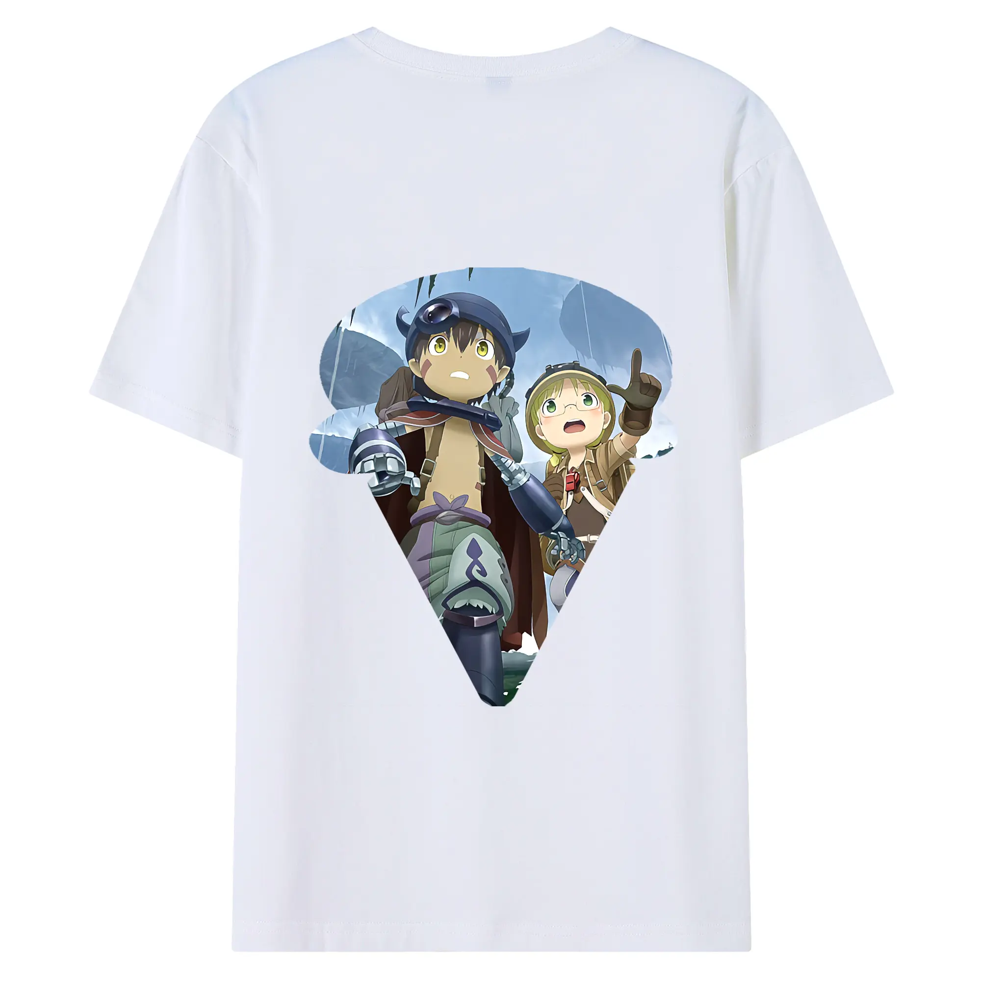 メイドインアビス グッズ,レグ - 綿100％ 半袖Tシャツ ・ バックプリント ・ 快適 通気性 ・ 日常使い 散歩 スポーツ用