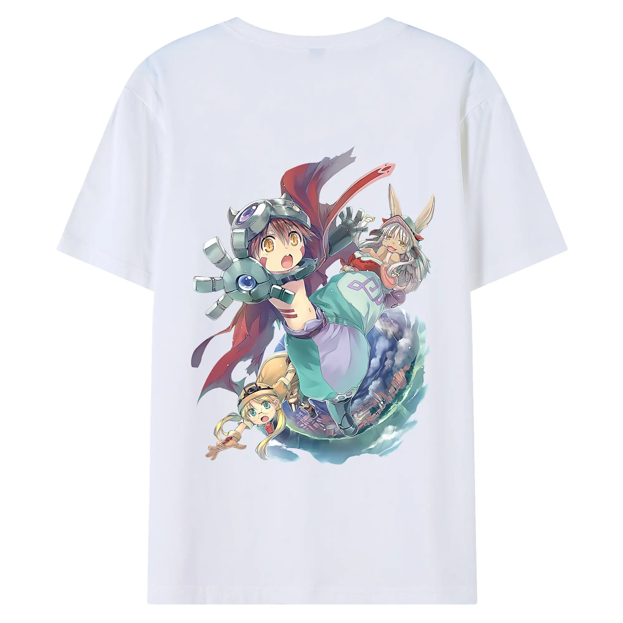 メイドインアビス グッズ,レグ - 綿100％ 半袖Tシャツ ・ バックプリント ・ 快適 通気性 ・ 日常使い 散歩 スポーツ用
