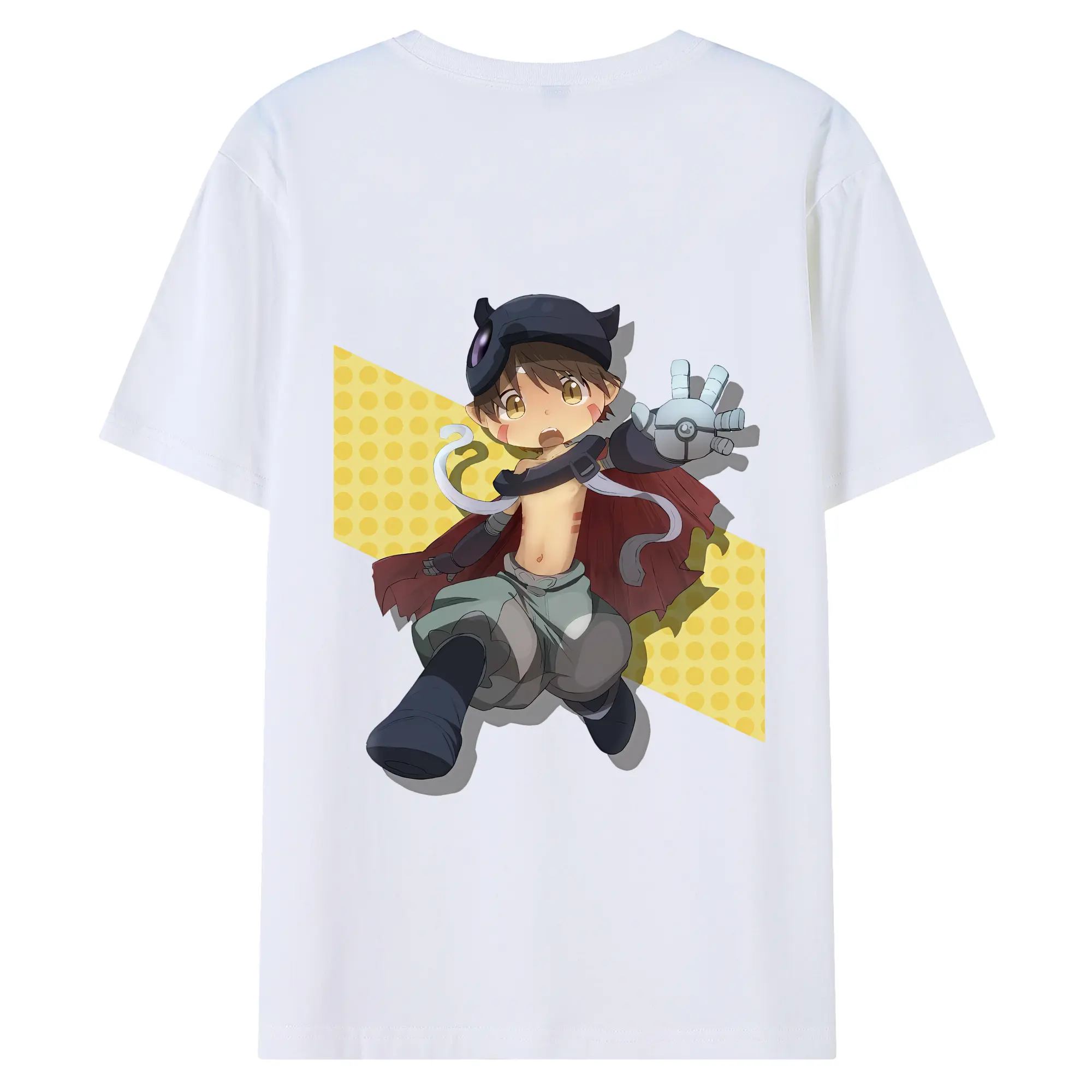 メイドインアビス グッズ,レグ - 綿100％ 半袖Tシャツ ・ バックプリント ・ 快適 通気性 ・ 日常使い 散歩 スポーツ用