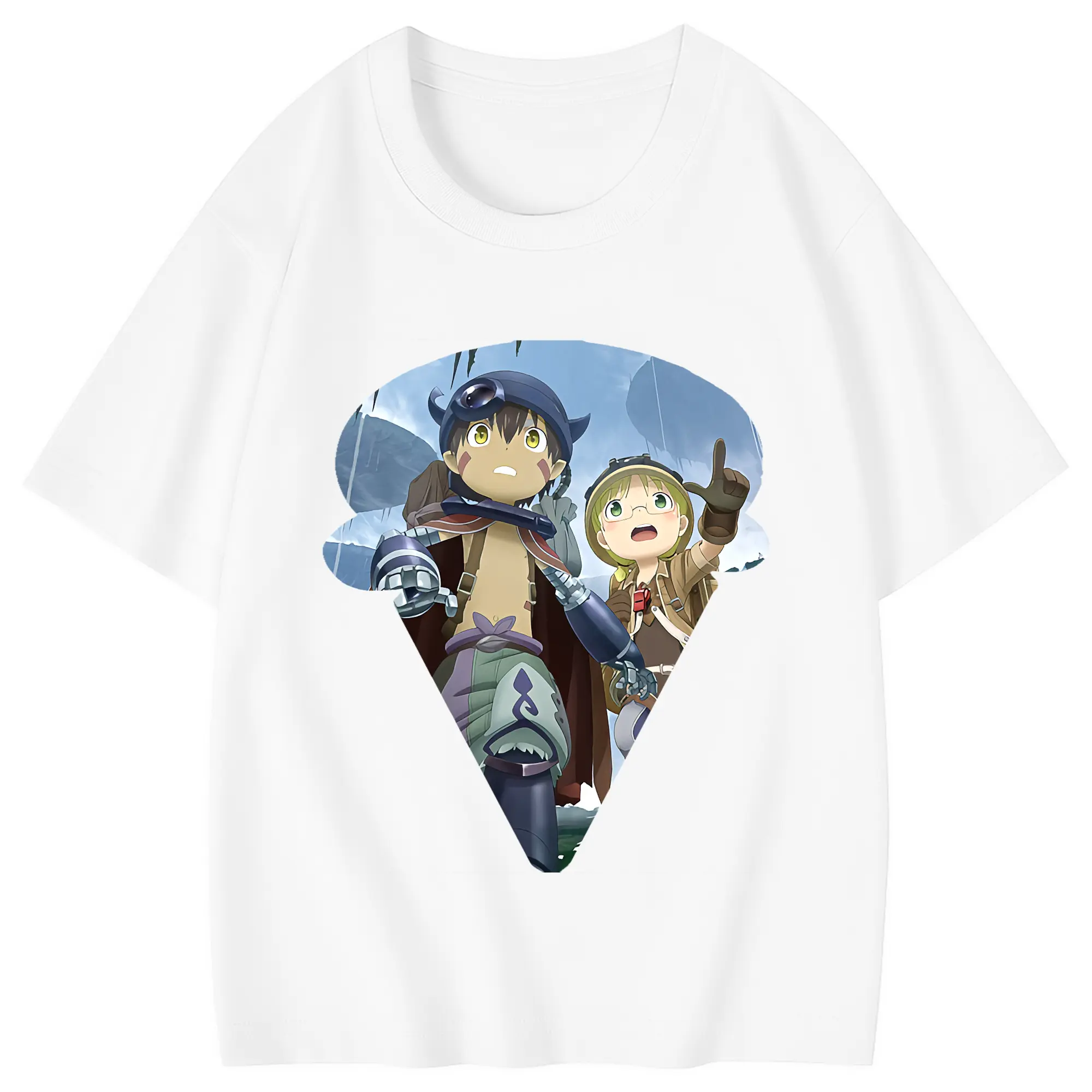 メイドインアビス グッズ,レグ - 綿100％ キッズTシャツ ・ フロントプリント ・ 快適 通気性 ・ スポーツ カジュアル 散歩用