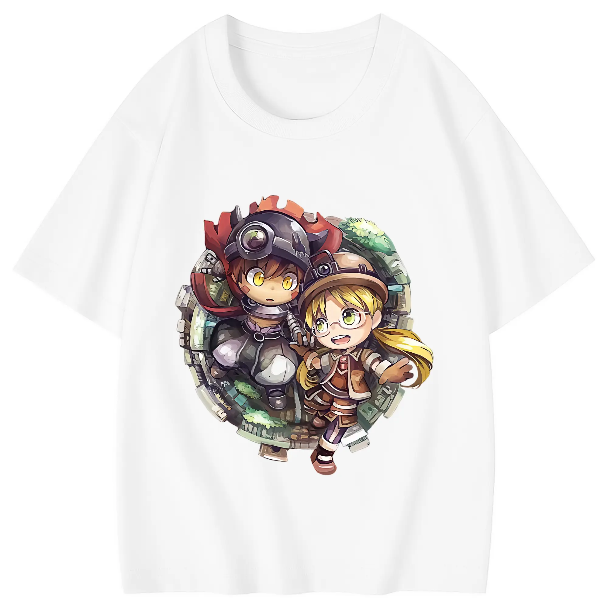 メイドインアビス グッズ,レグ - 綿100％ キッズTシャツ ・ フロントプリント ・ 快適 通気性 ・ スポーツ カジュアル 散歩用