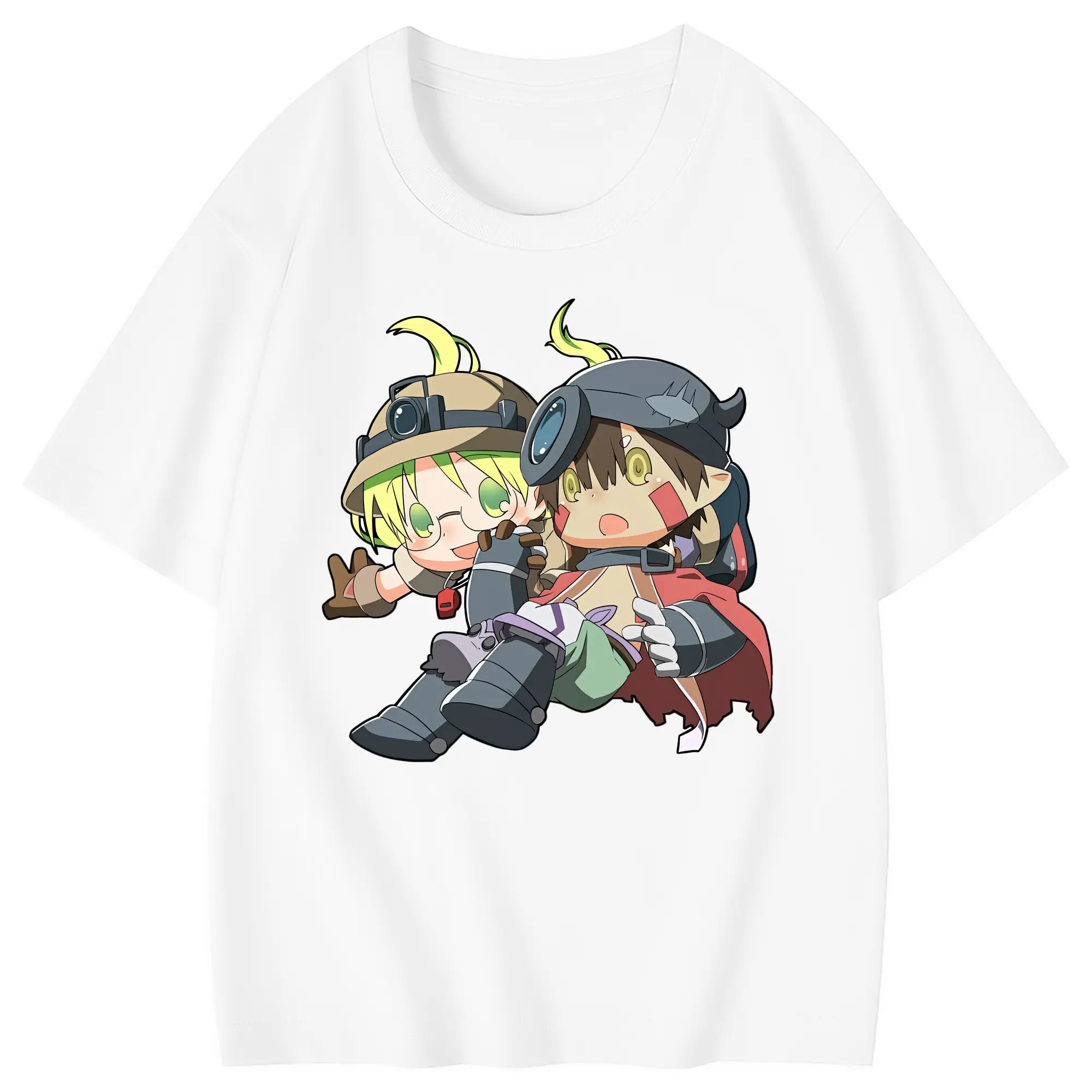 メイドインアビス グッズ,レグ - 綿100％ キッズTシャツ ・ フロントプリント ・ 快適 通気性 ・ スポーツ カジュアル 散歩用