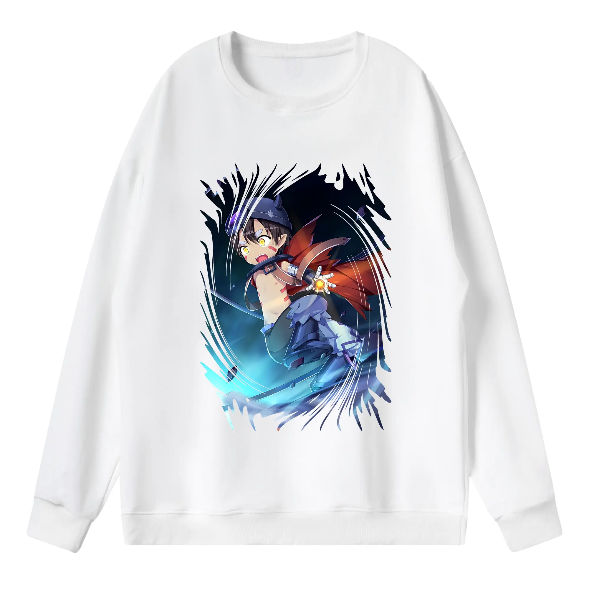 メイドインアビス グッズ,レグ - 薄手 クルーネック スウェット 裏毛260g · ポリエステル 春秋向け カジュアル 男女兼用 · トレーナー デイリー スポーツ 散歩に最適